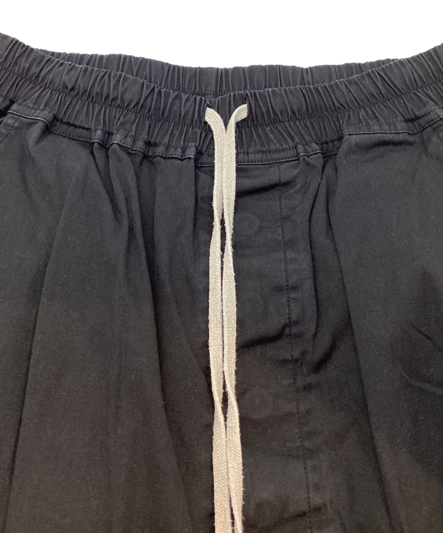 中古・古着通販】RICK OWENS (リックオウエンス) ドローストリングクロップドサルエルパンツ ブラック サイズ:46｜ブランド・古着通販  トレファク公式【TREFAC FASHION】スマホサイト