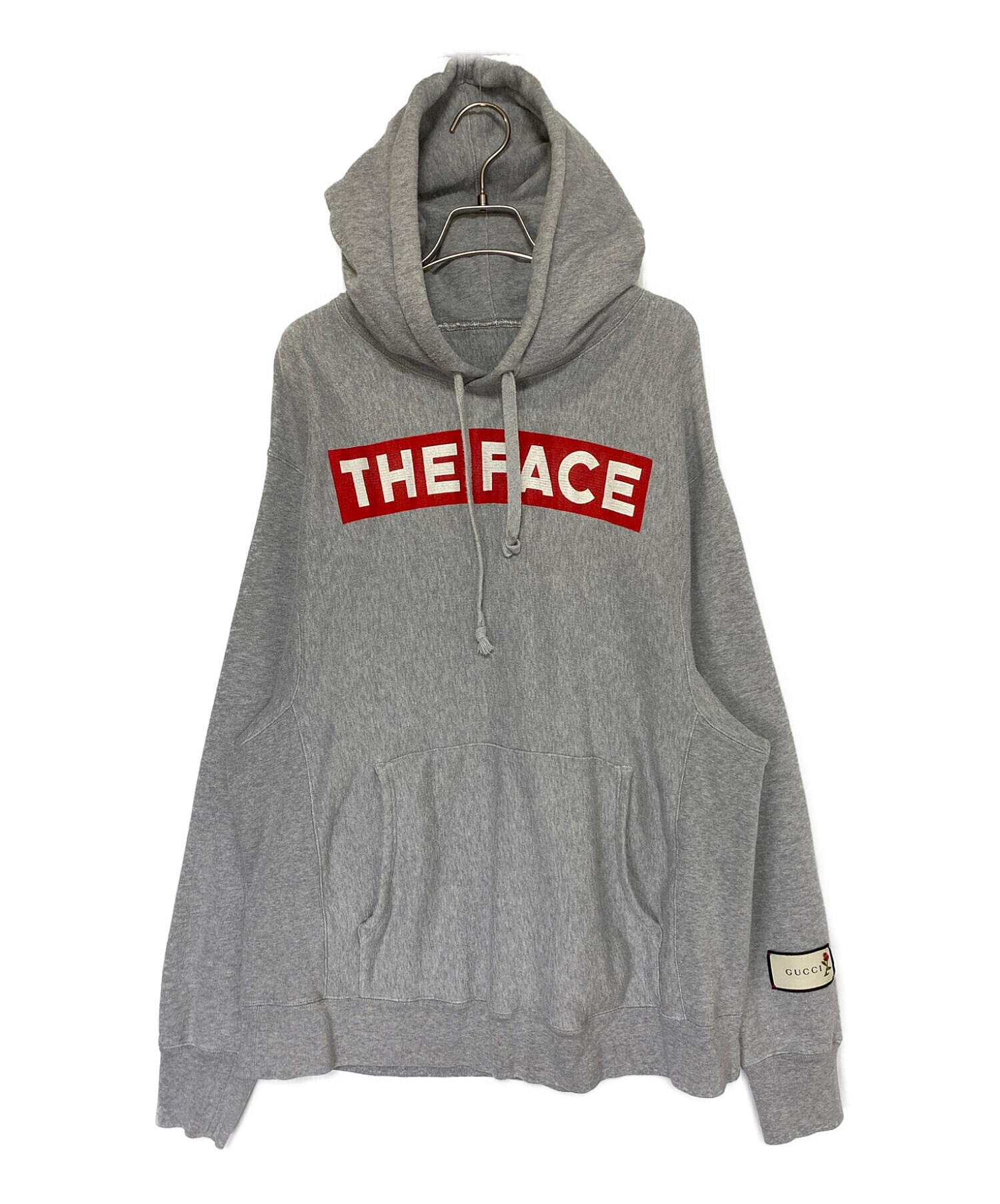 中古・古着通販】GUCCI (グッチ) THE FACE HOODIE グレー サイズ:M