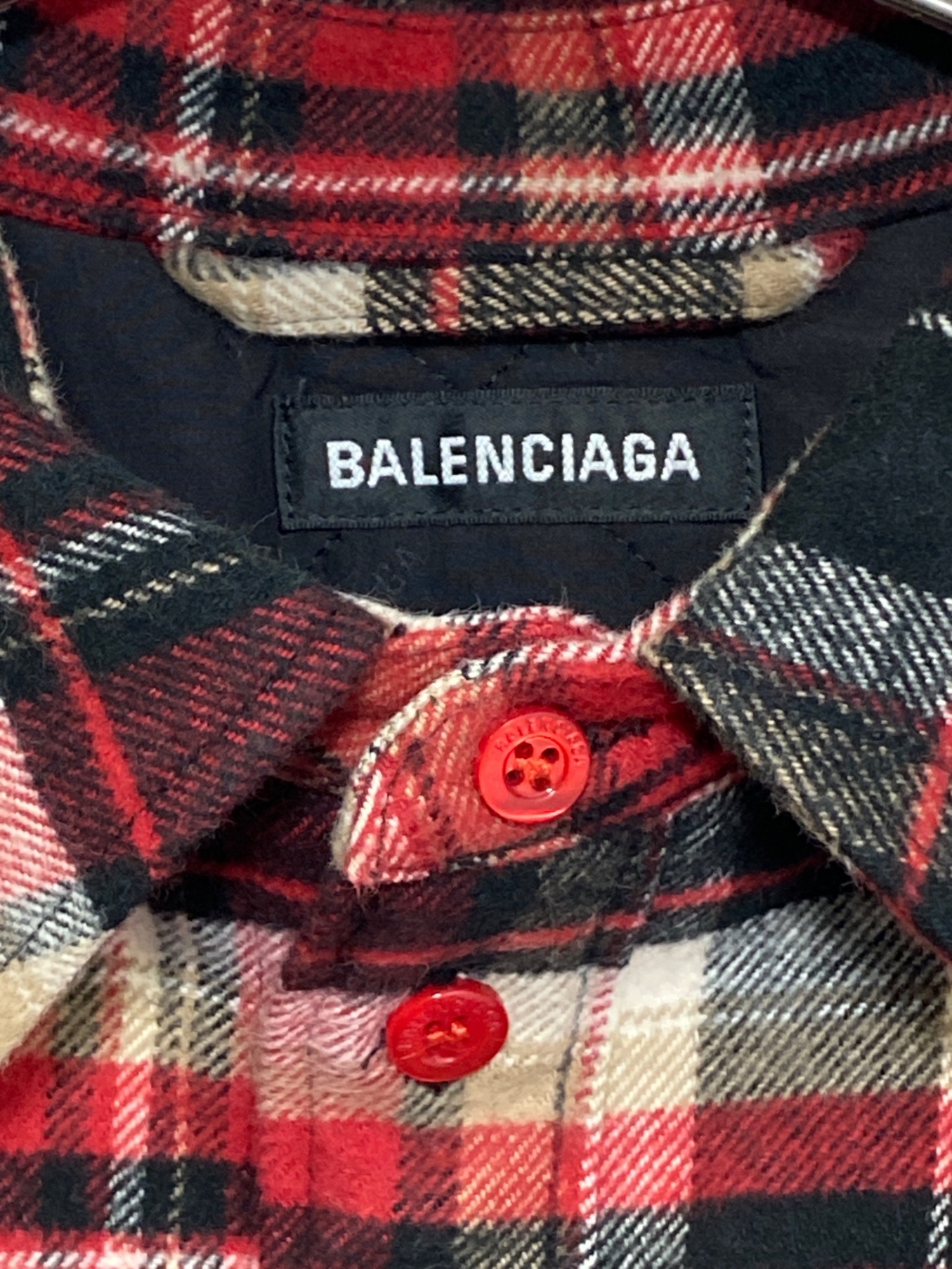 中古・古着通販】BALENCIAGA (バレンシアガ) オーバーサイズチェック