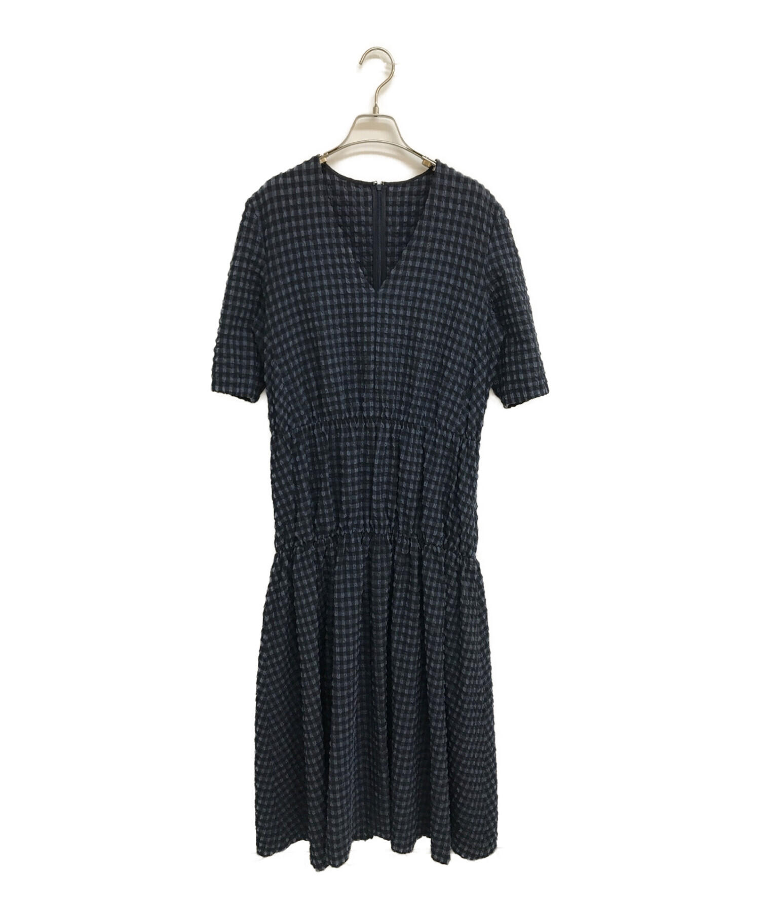 中古・古着通販】IRENE (アイレネ) Gingham Dress ネイビー サイズ:36