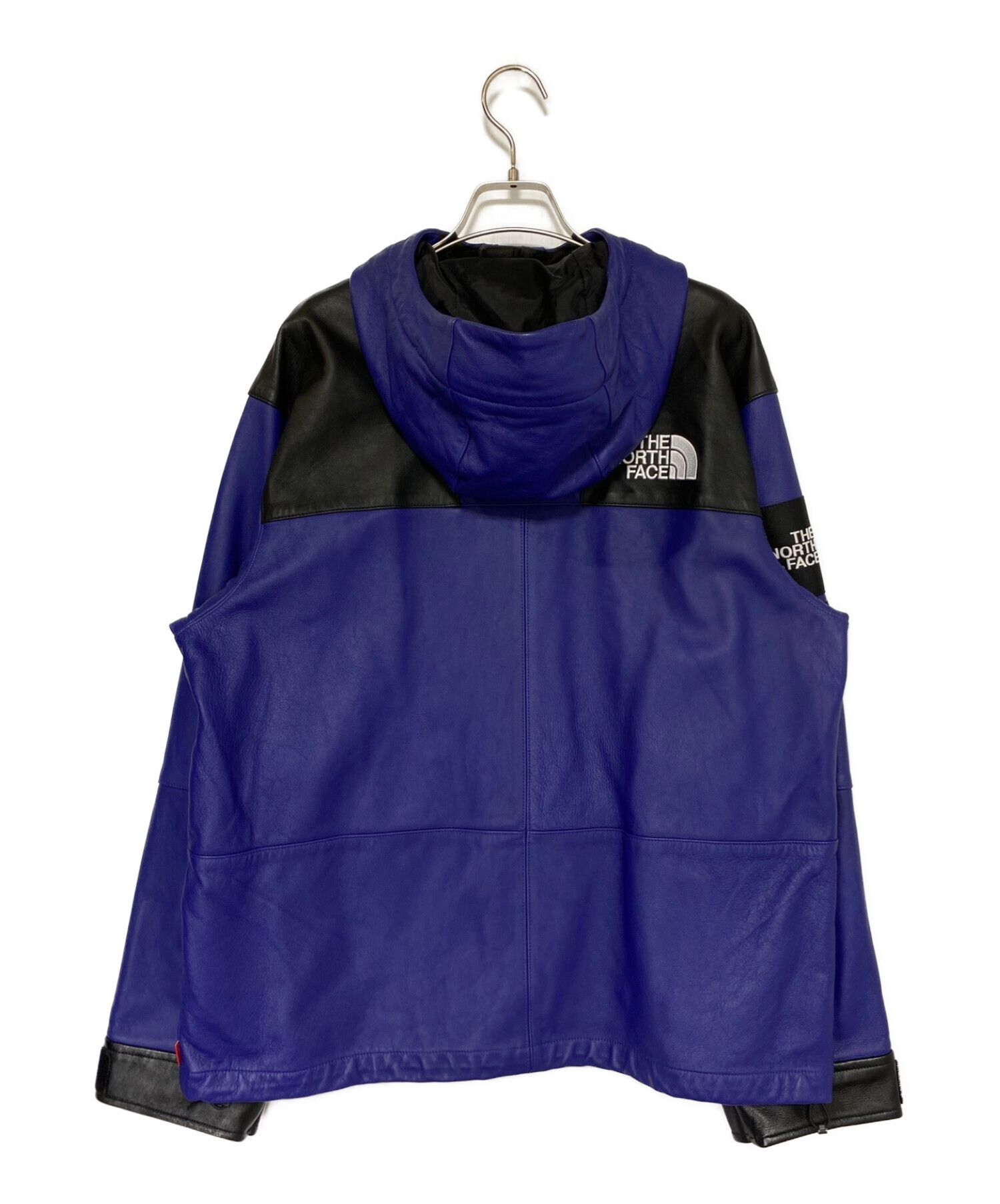 SUPREME (シュプリーム) THE NORTH FACE (ザ ノース フェイス) Leather Mountain Parka  パープル×ブラック サイズ:M