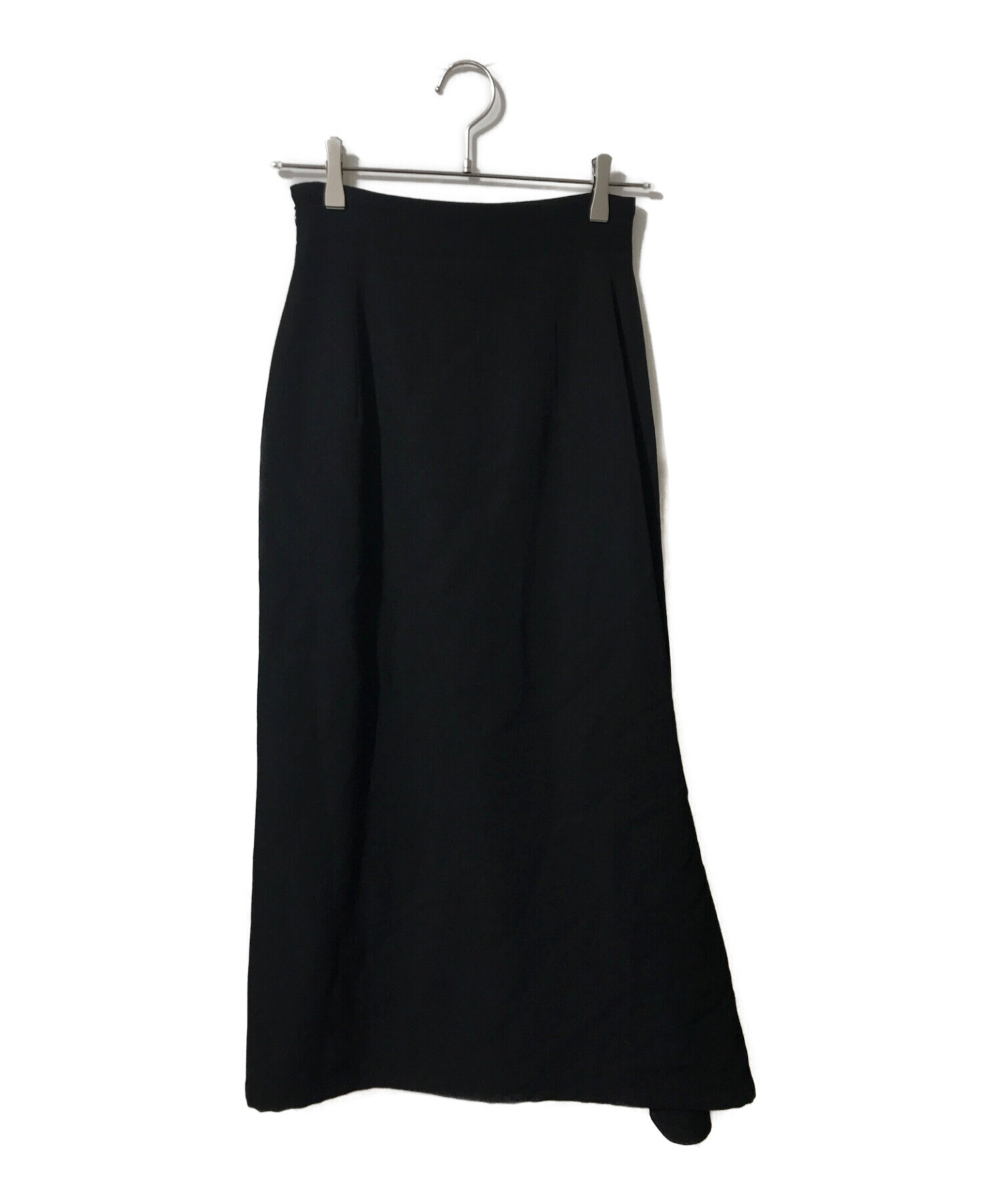 YOHJI YAMAMOTO (ヨウジヤマモト) ロングスカート ブラック サイズ:1