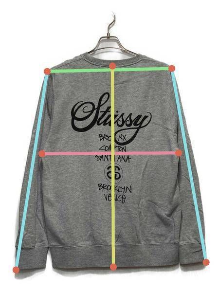 中古・古着通販】stussy (ステューシー) ワールドツアークルーネック