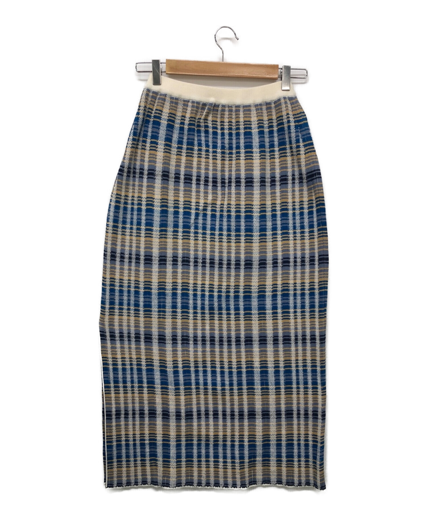 Auralee オーラリー チェックタイトロングスカート - ファッション