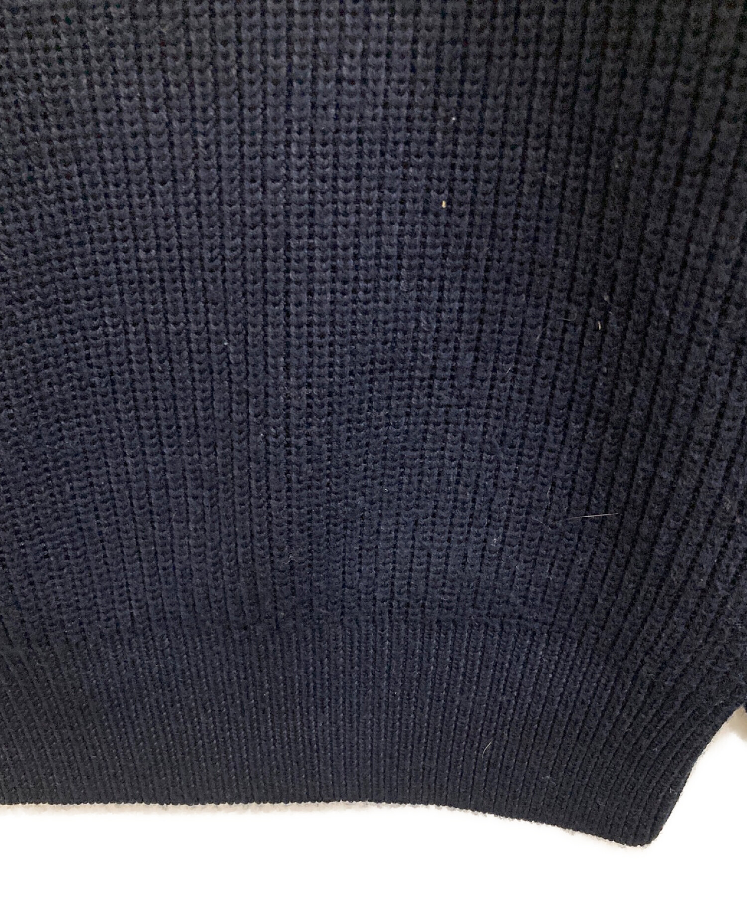 BLURHMS (ブラームス) Silk Wool RIB Knit P/O ネイビー サイズ:2