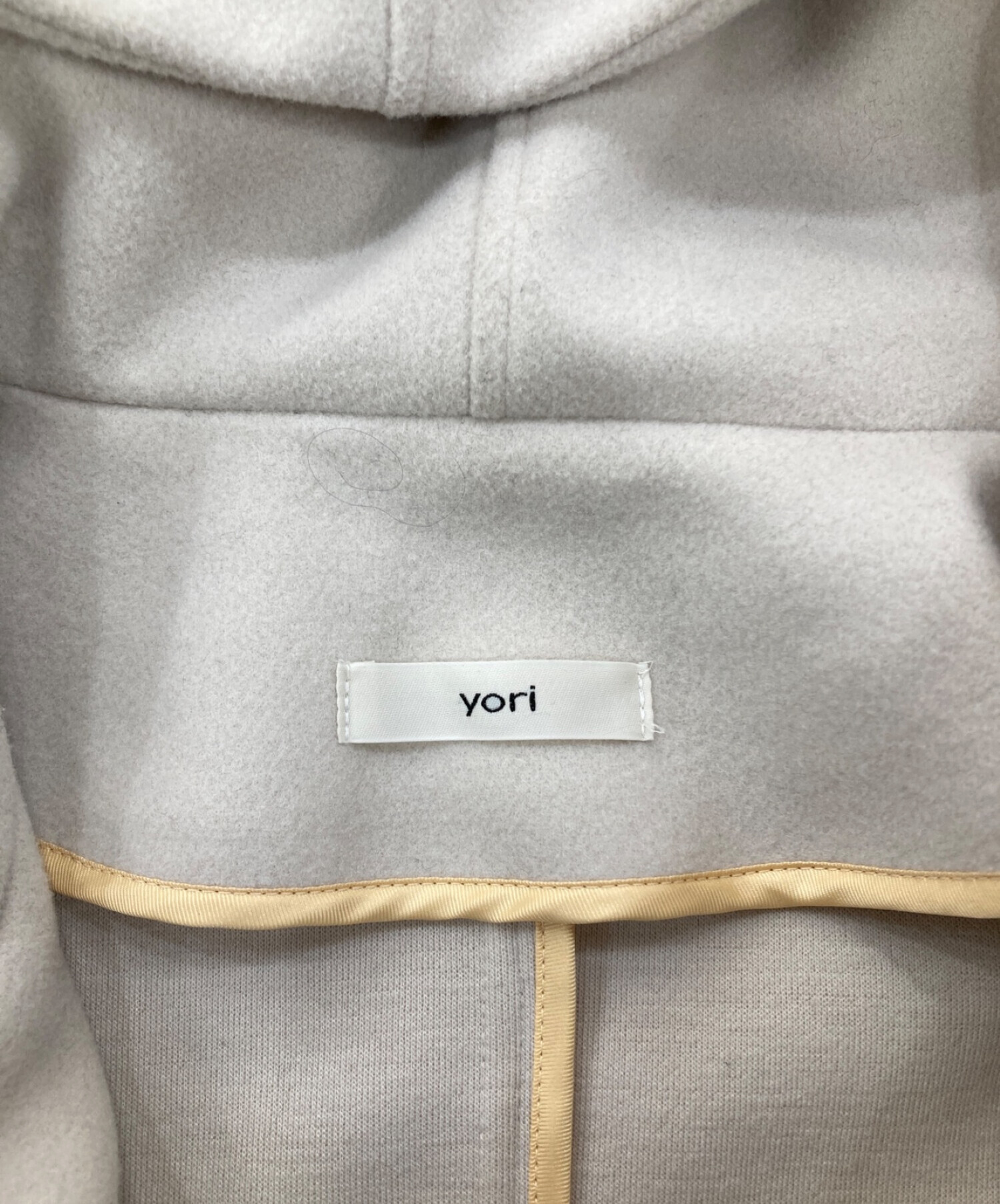 中古・古着通販】YORI (ヨリ) ライトフーデッドジャケット ベージュ