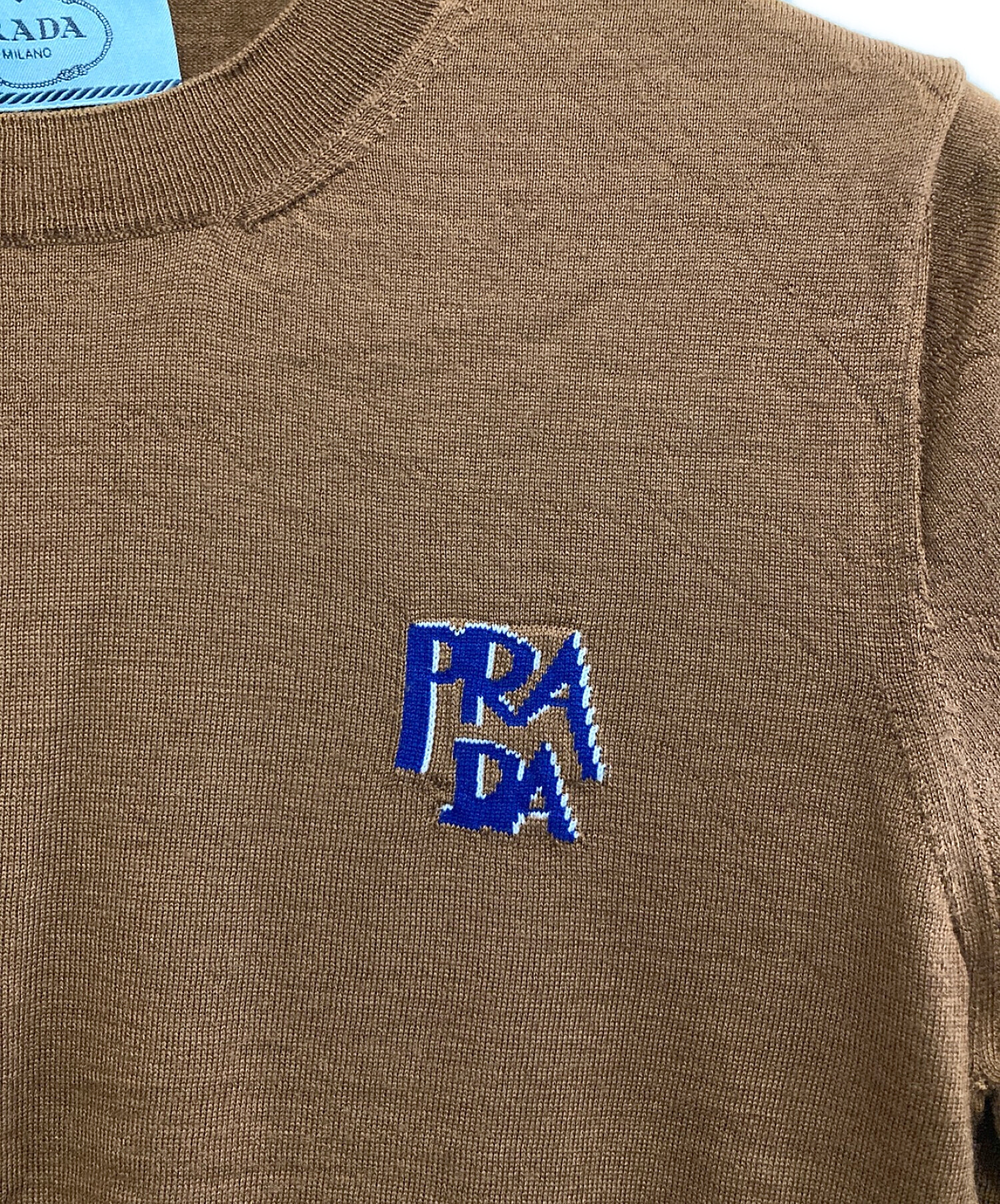 中古・古着通販】PRADA (プラダ) ヴァージンウールクルーネックニット