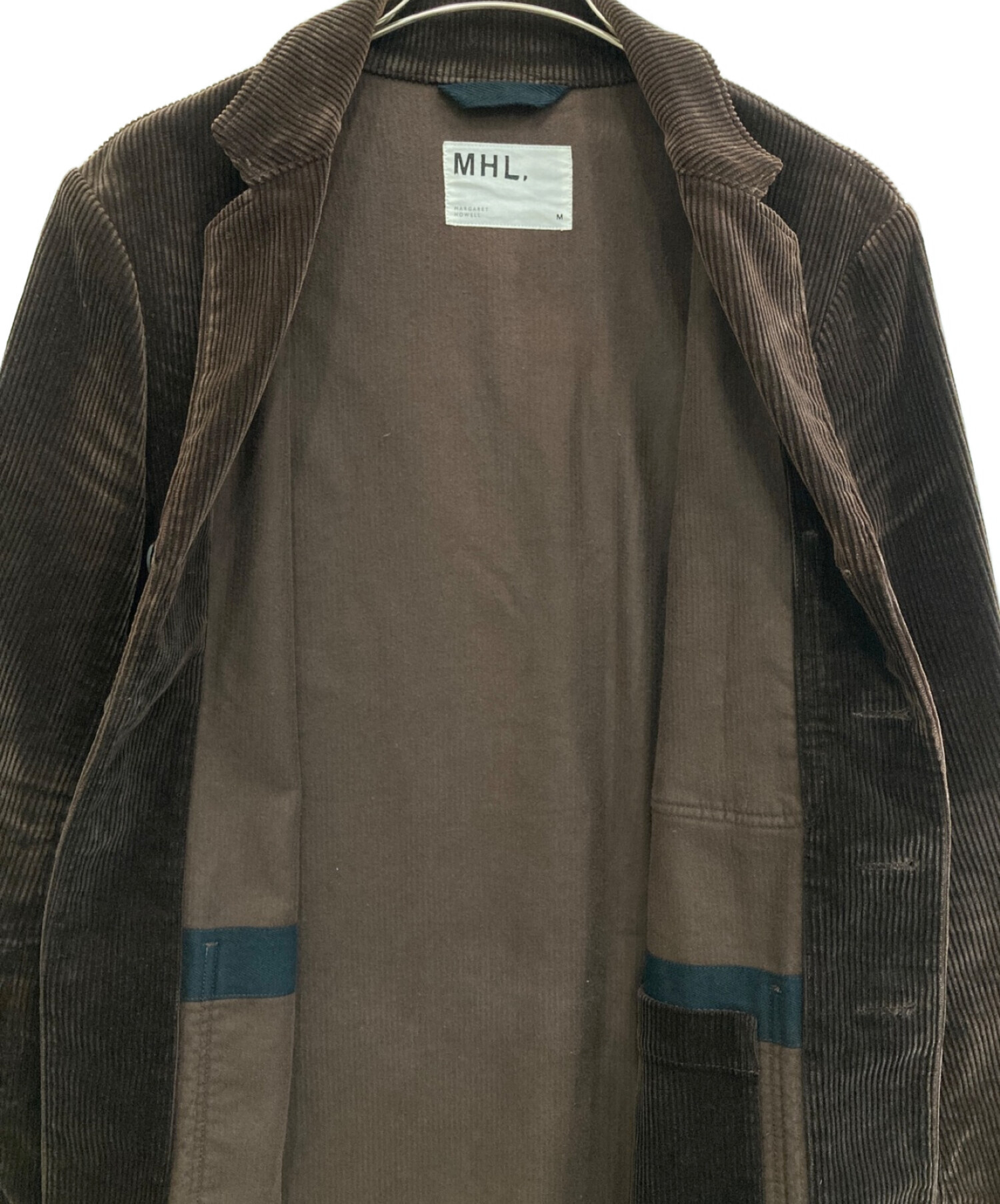MHL (エムエイチエル) コーデュロイジャケット ブラウン サイズ:Ｍ