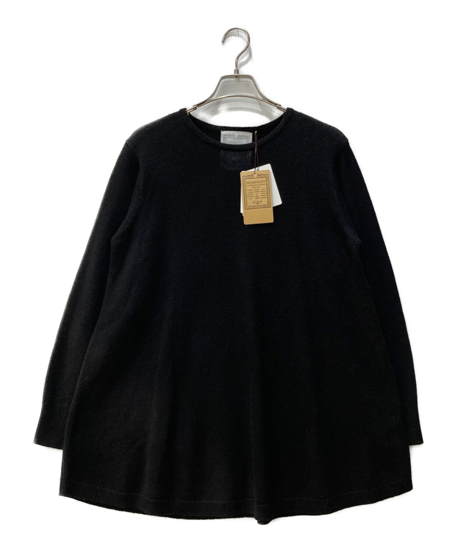 BEARDSLEY (ビアズリー) 裾モール刺繍ニット ブラック サイズ:FREE 未使用品