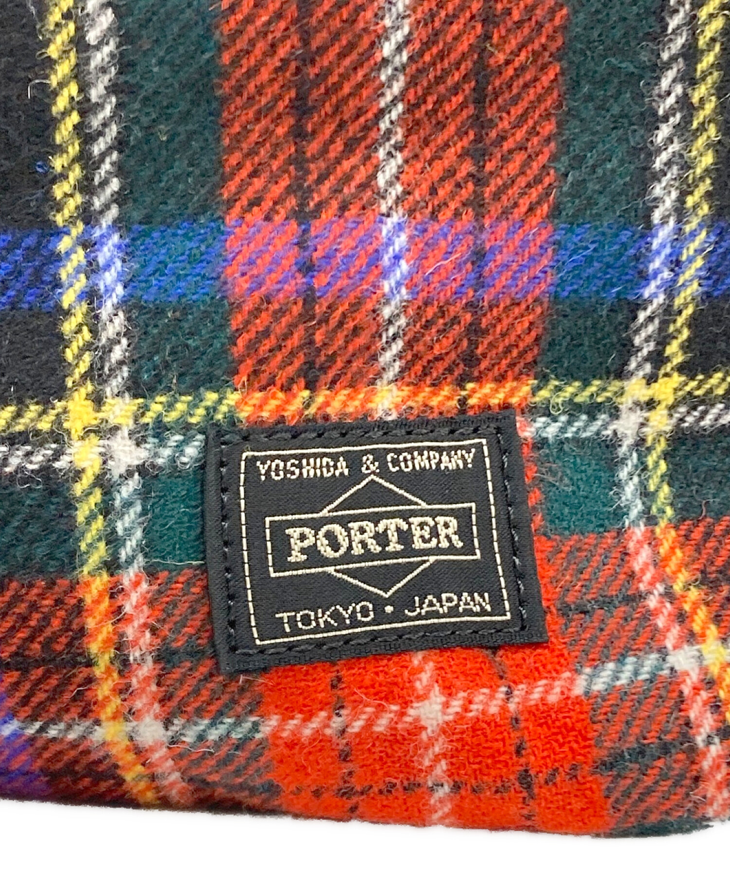 HEAD PORTER (ヘッドポーター) チェック柄トートバッグ 未使用品