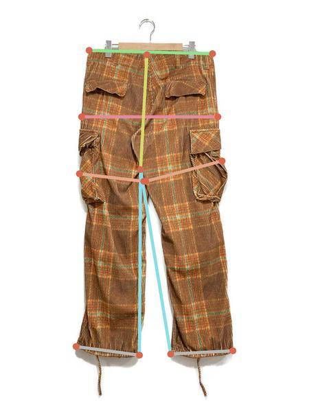 中古・古着通販】ERL (イーアールエル) CORDUROY PRINTED CARGO PANTS 