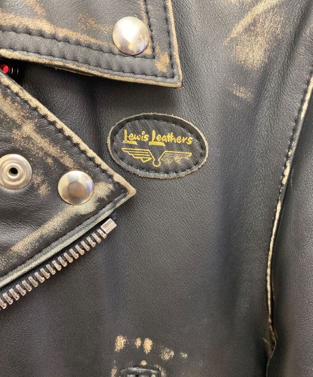 COMME des GARCONS (コムデギャルソン) Lewis Leathers (ルイスレザース) ライトニング/ダブルライダースジャケット  ブラック サイズ:38