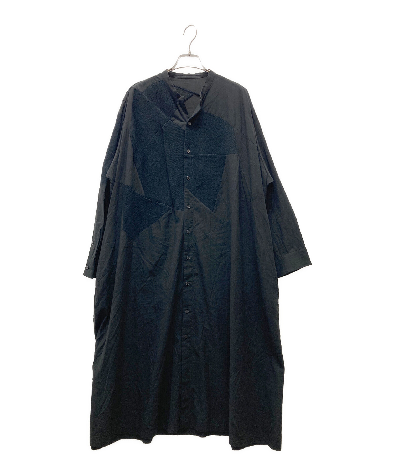 中古・古着通販】B Yohji Yamamoto (ビーヨウジヤマモト) バンドカラーシャツワンピース ブラック サイズ:1｜ブランド・古着通販  トレファク公式【TREFAC FASHION】スマホサイト