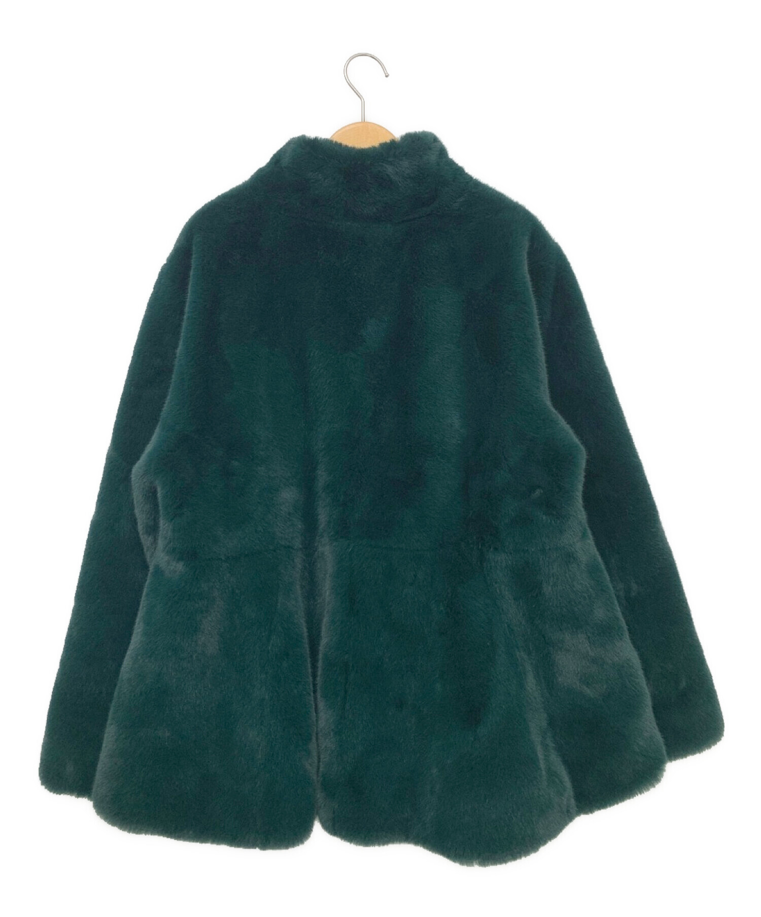RANDEBOO (ランデブー) Melt fake fur coat グリーン サイズ:F
