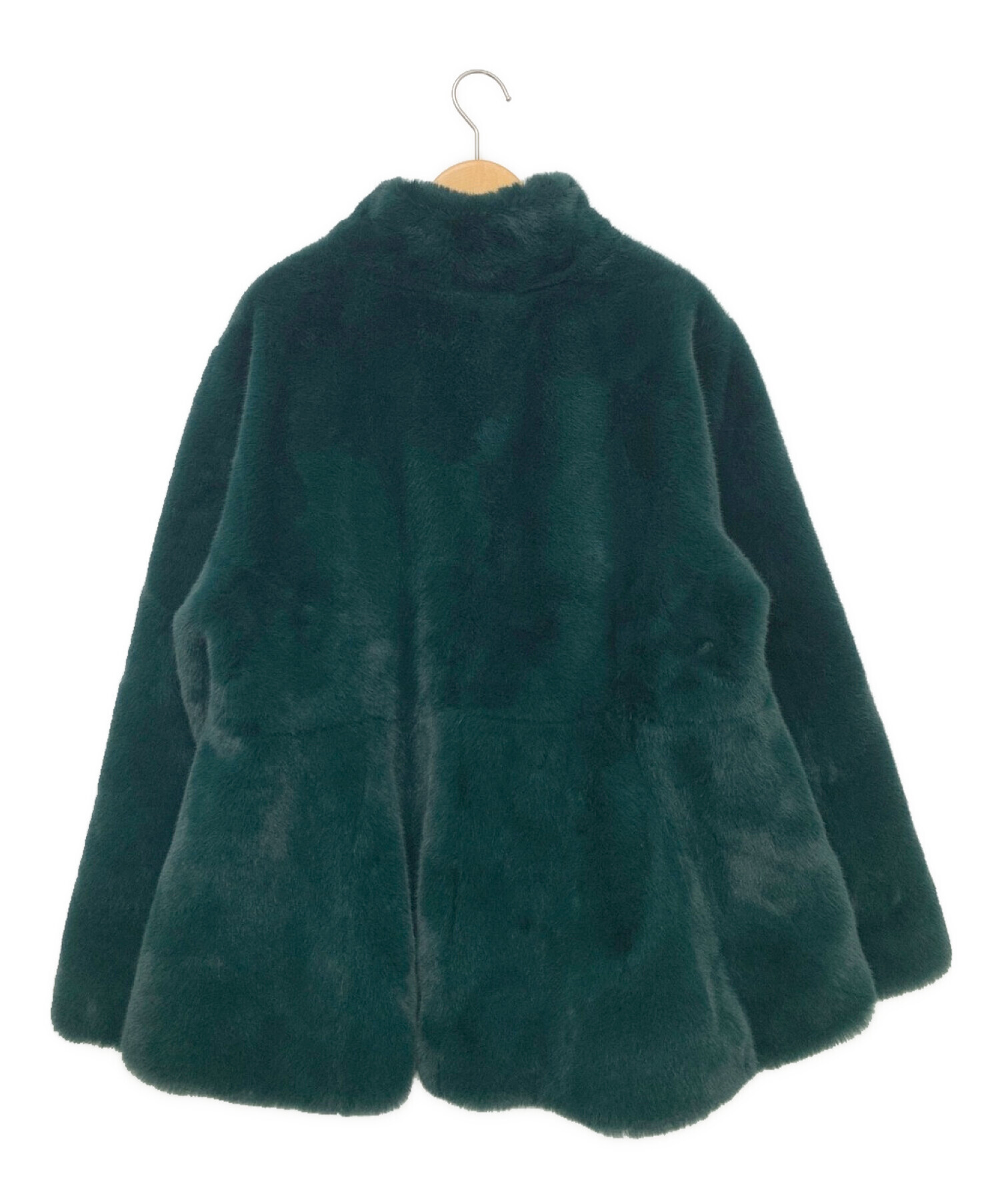 中古・古着通販】RANDEBOO (ランデブー) Melt fake fur coat グリーン