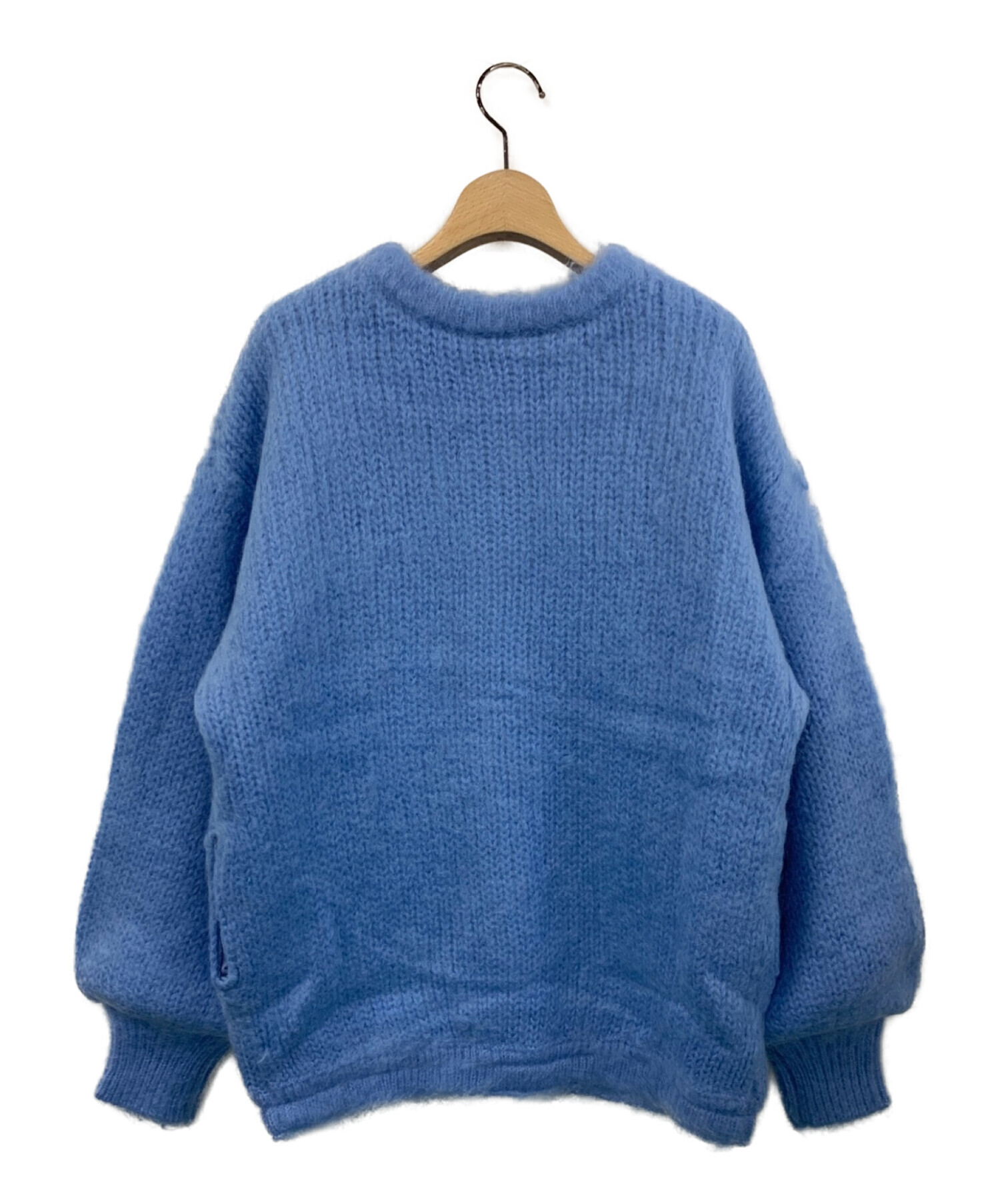 中古・古着通販】AMERI (アメリ) 2WAY MOHAIR SHAGGY KNIT スカイブルー サイズ:F｜ブランド・古着通販  トレファク公式【TREFAC FASHION】スマホサイト