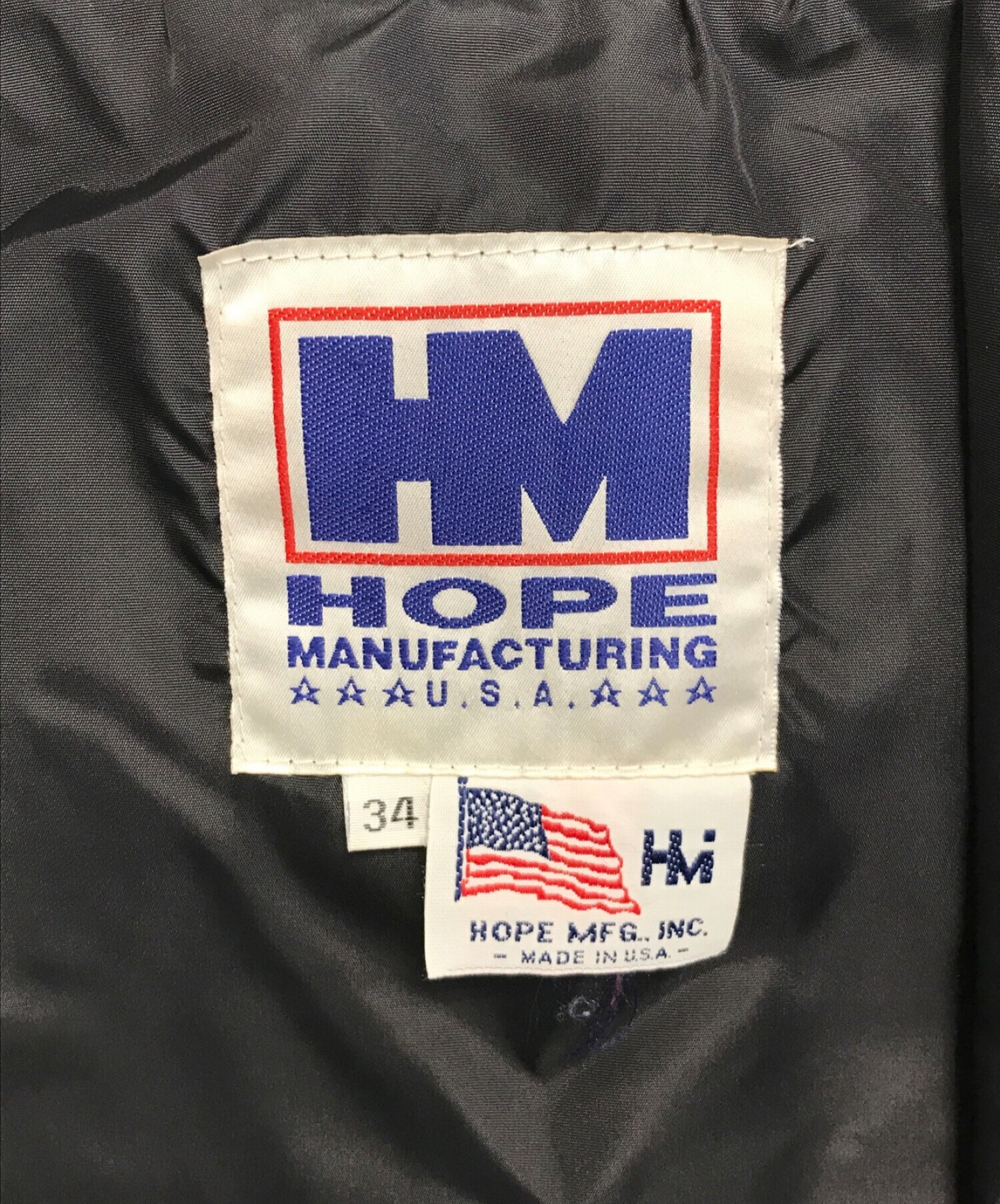 希少レア HOPE MFG INC. ファイヤーマンジャケット 特殊耐火素材