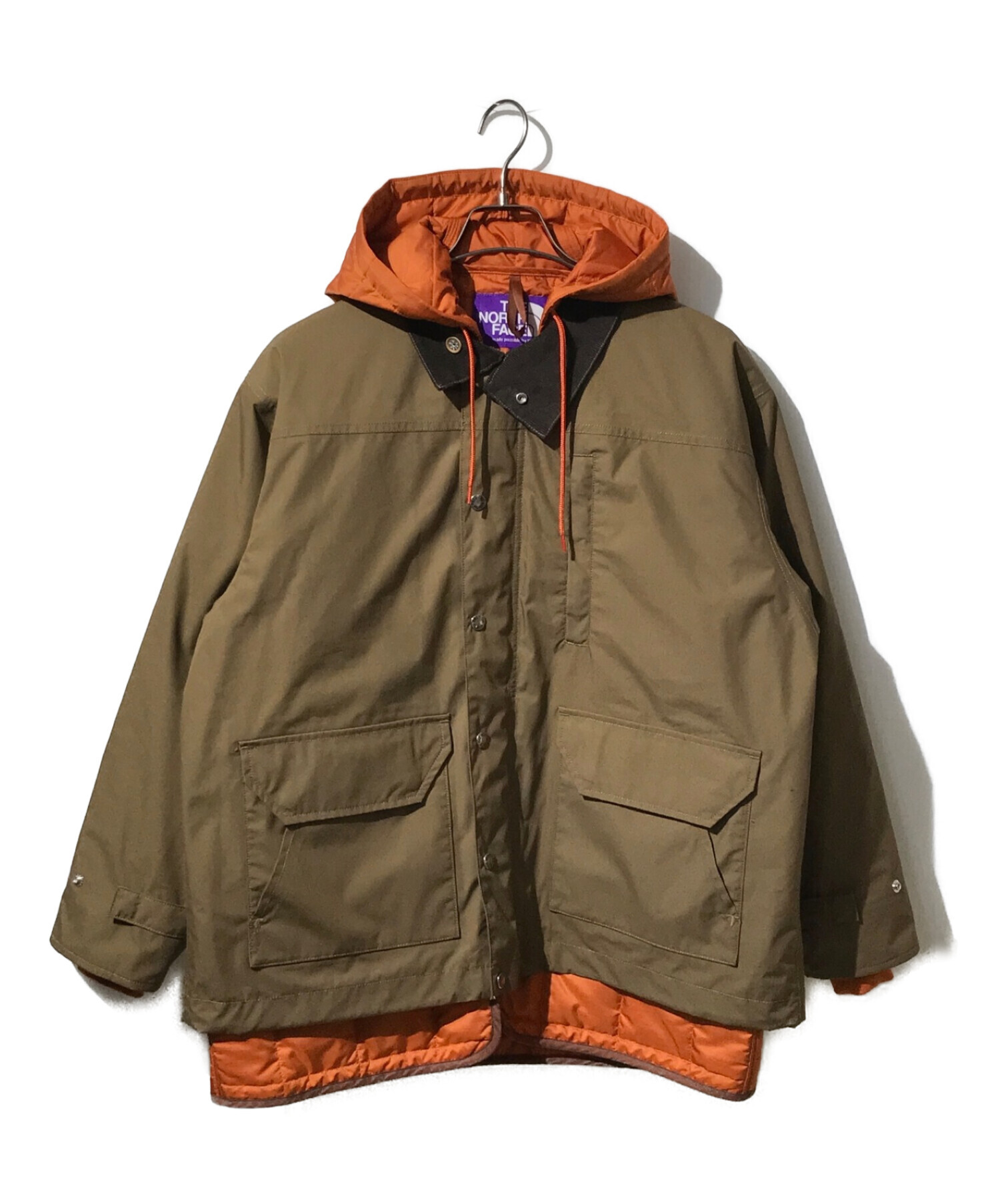 THE NORTHFACE PURPLELABEL (ザ・ノースフェイス パープルレーベル) 65/35 HYVENT Double-built  Jacket ブラウン×オレンジ サイズ:S