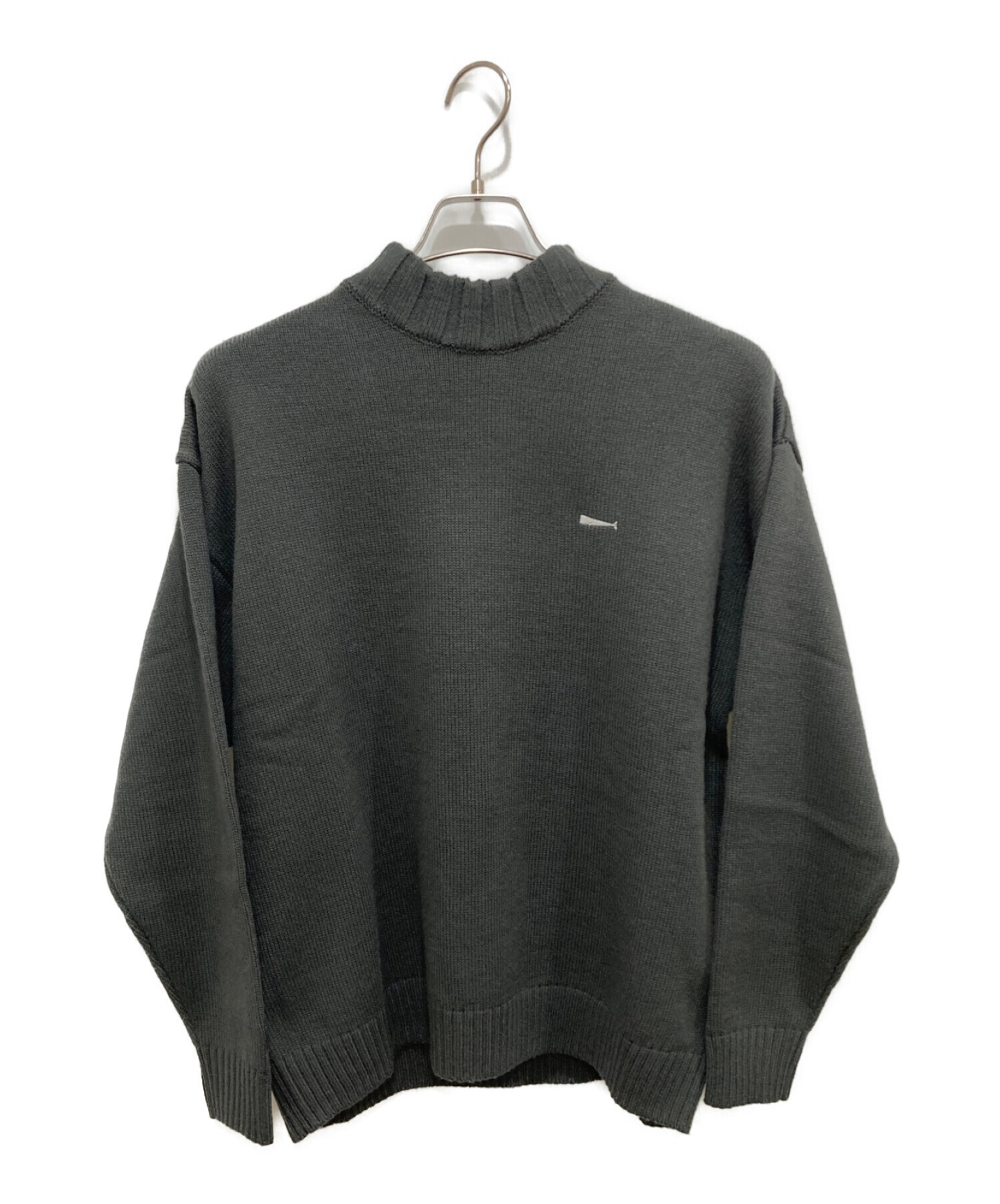 DESCENDANT (ディセンダント) STRAND MOCK NECK KNIT ブラック サイズ:1(S)