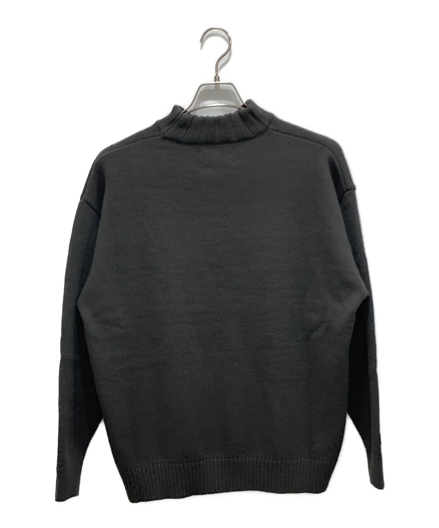 DESCENDANT (ディセンダント) STRAND MOCK NECK KNIT ブラック サイズ:1(S)