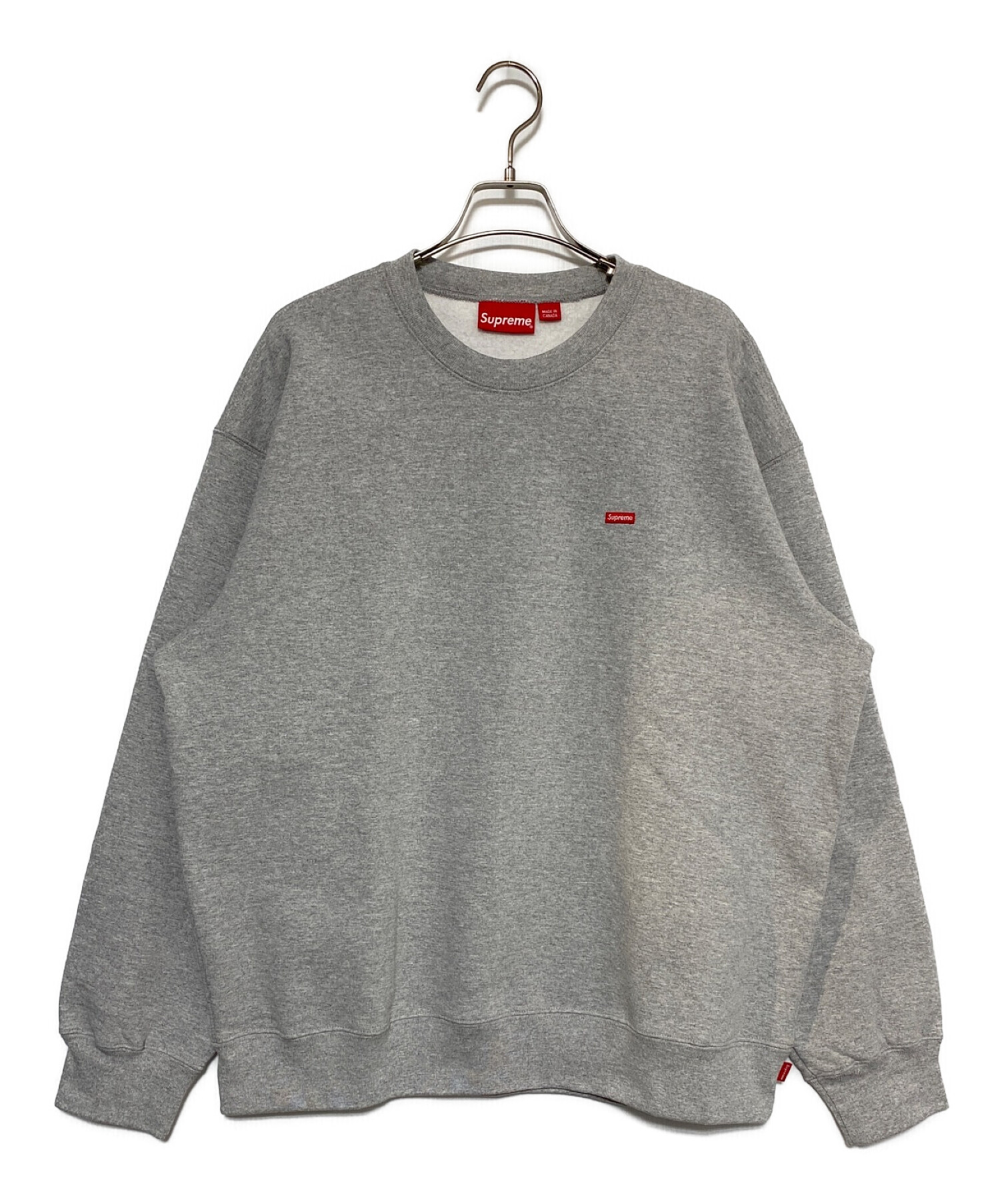 中古・古着通販】SUPREME (シュプリーム) Small Box Crewneck グレー ...