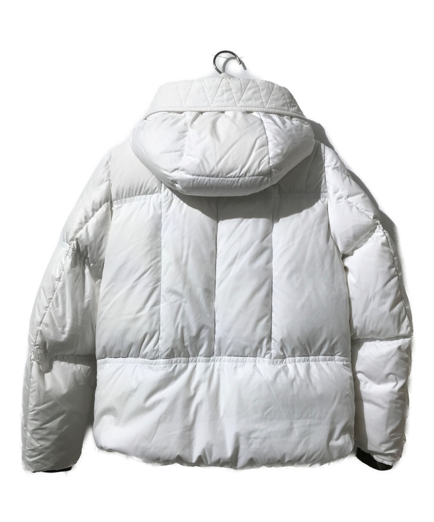 MONCLER (モンクレール) ダウンジャケット ホワイト×グリーン サイズ:2