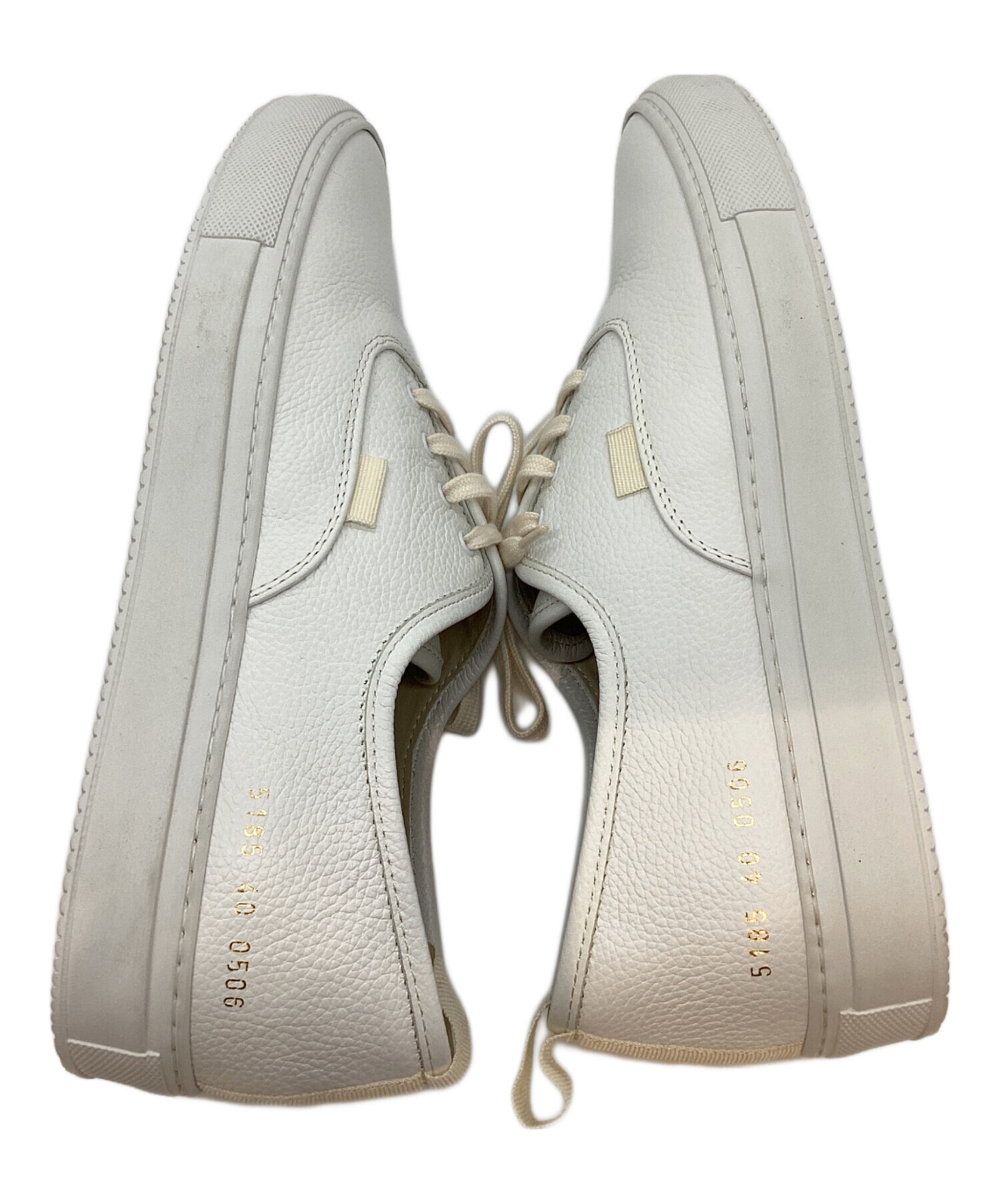 中古・古着通販】COMMON PROJECTS (コモンプロジェクツ) レザースニーカー ホワイト サイズ:40｜ブランド・古着通販  トレファク公式【TREFAC FASHION】スマホサイト