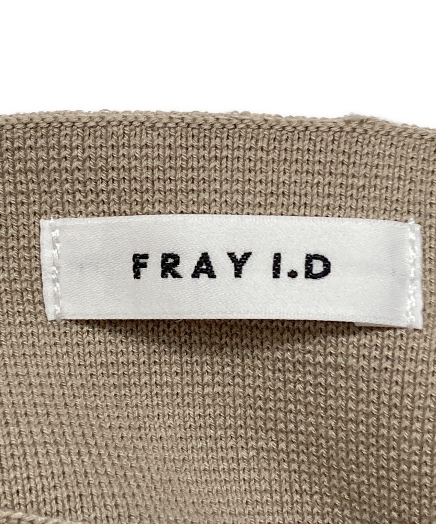 中古・古着通販】FRAY ID (フレイ アイディー) ニットコンビシャーリングリボンワンピース ベージュ サイズ:SIZE Free  未使用品｜ブランド・古着通販 トレファク公式【TREFAC FASHION】スマホサイト