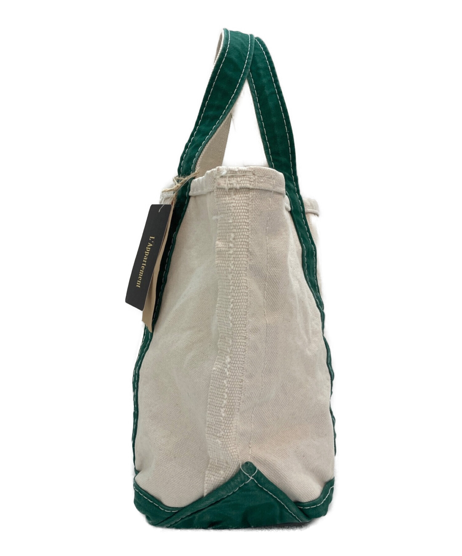 L.L.Bean (エルエルビーン) L'appartement (アパルトモン) REMI RELIEF (レミレリーフ) Canvas  Midium Tote Bag グリーン サイズ:F