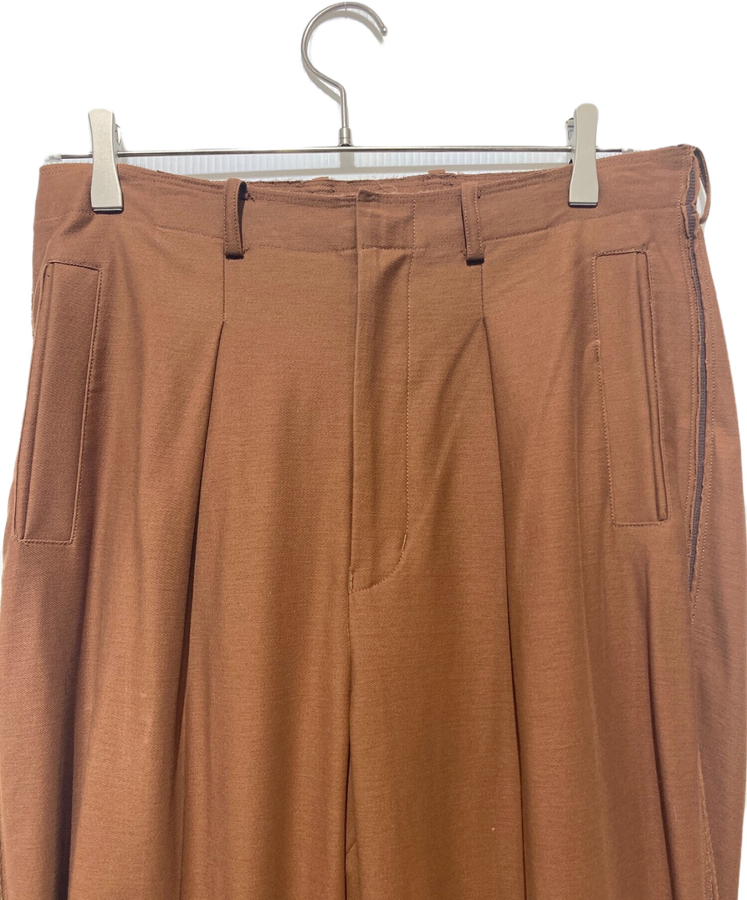 中古・古着通販】YOKE (ヨーク) 1TUCK WIDE TROUSERS ブラウン サイズ:S｜ブランド・古着通販 トレファク公式【TREFAC  FASHION】スマホサイト