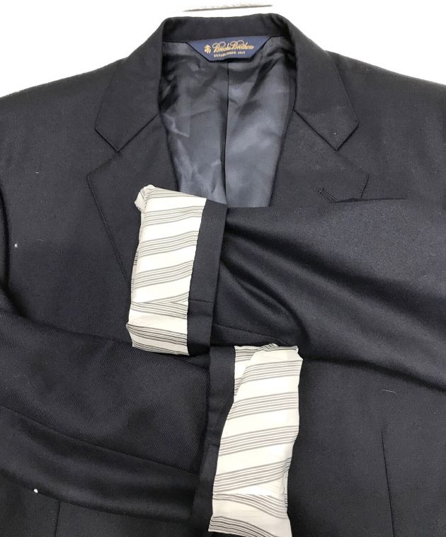 中古・古着通販】BROOKS BROTHERS (ブルックスブラザーズ) VITALE BARBERIS CANONICO (ヴィターレ バルベリス  カノニコ) セットアップスーツ ネイビー サイズ:42SHT 36W｜ブランド・古着通販 トレファク公式【TREFAC FASHION】スマホサイト