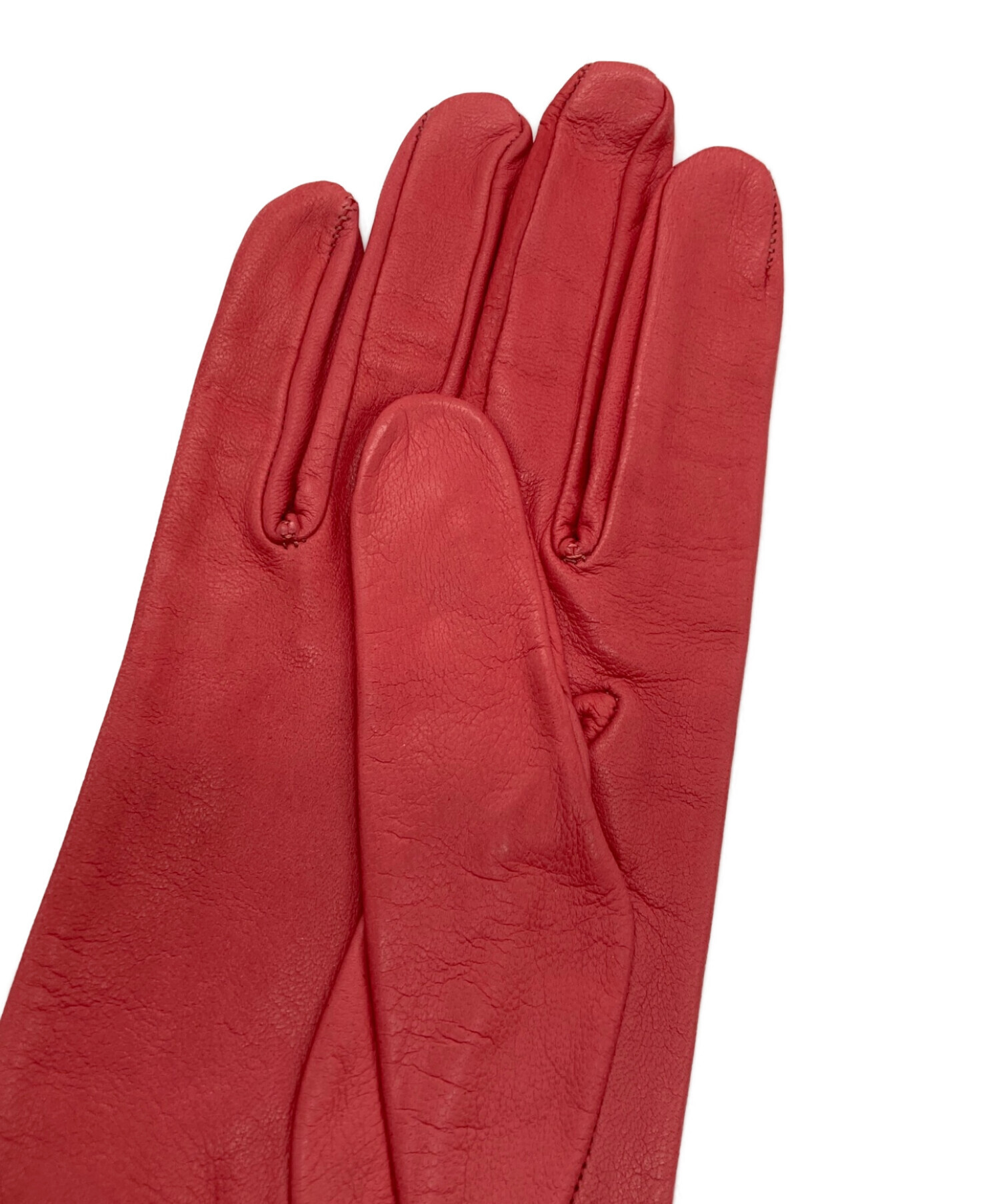 Sermoneta Gloves (セルモネータグローブス) レザーグローブ レッド 未使用品