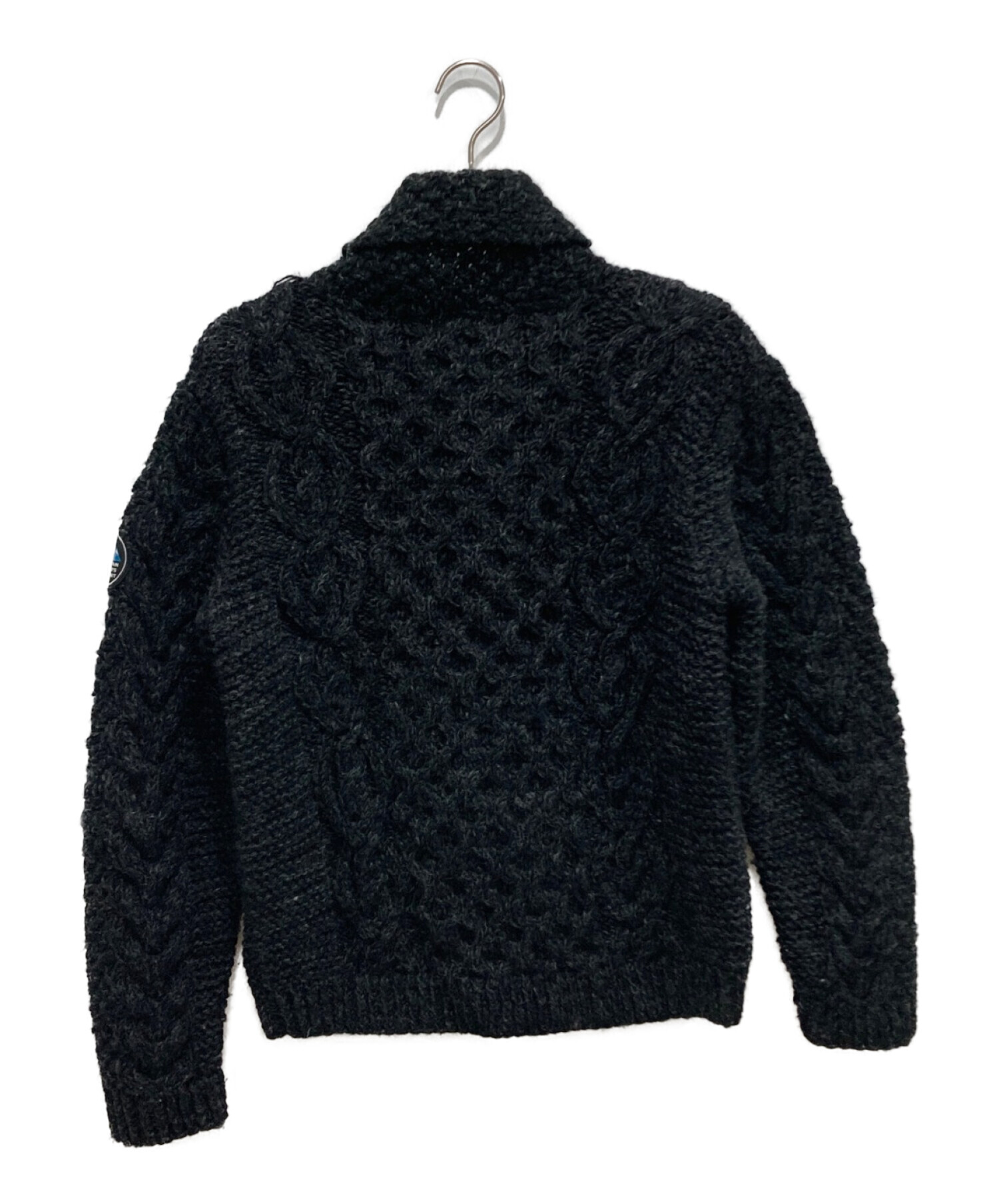 中古・古着通販】HIMALAYAN CLIMBER'S HAND-KNIT (ヒマラヤン クライマーズ ハンドニット) ショールカーディガン ブラック  サイズ:M｜ブランド・古着通販 トレファク公式【TREFAC FASHION】スマホサイト