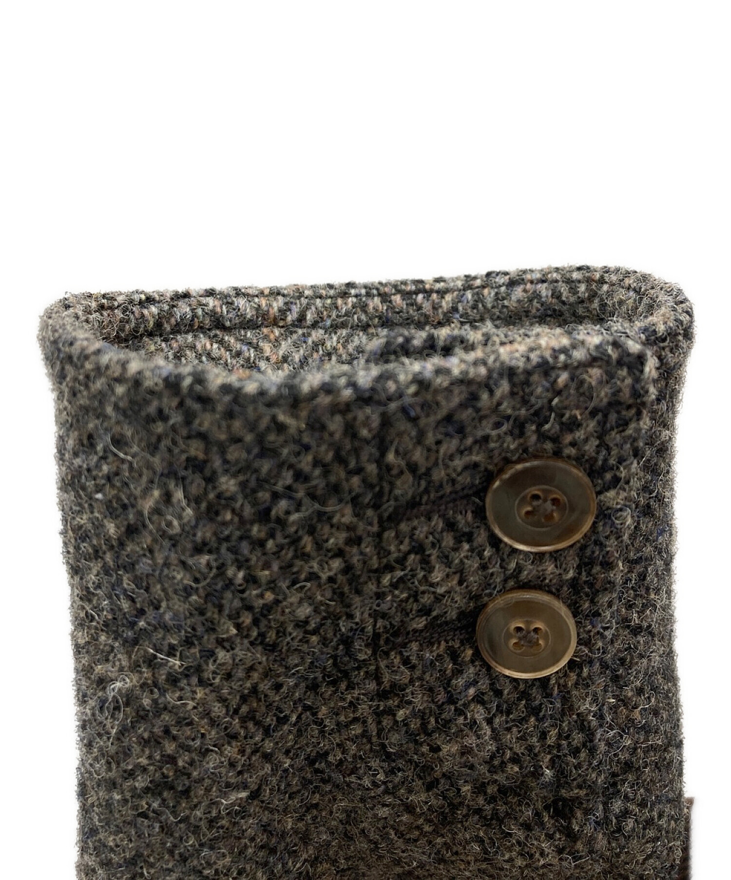 BEAUTY&YOUTH UNITED ARROWS (ビューティーアンドユースユナイテッドアローズ) Harris Tweed (ハリスツイード)  パッチワークツイードジャケット グレー サイズ:L