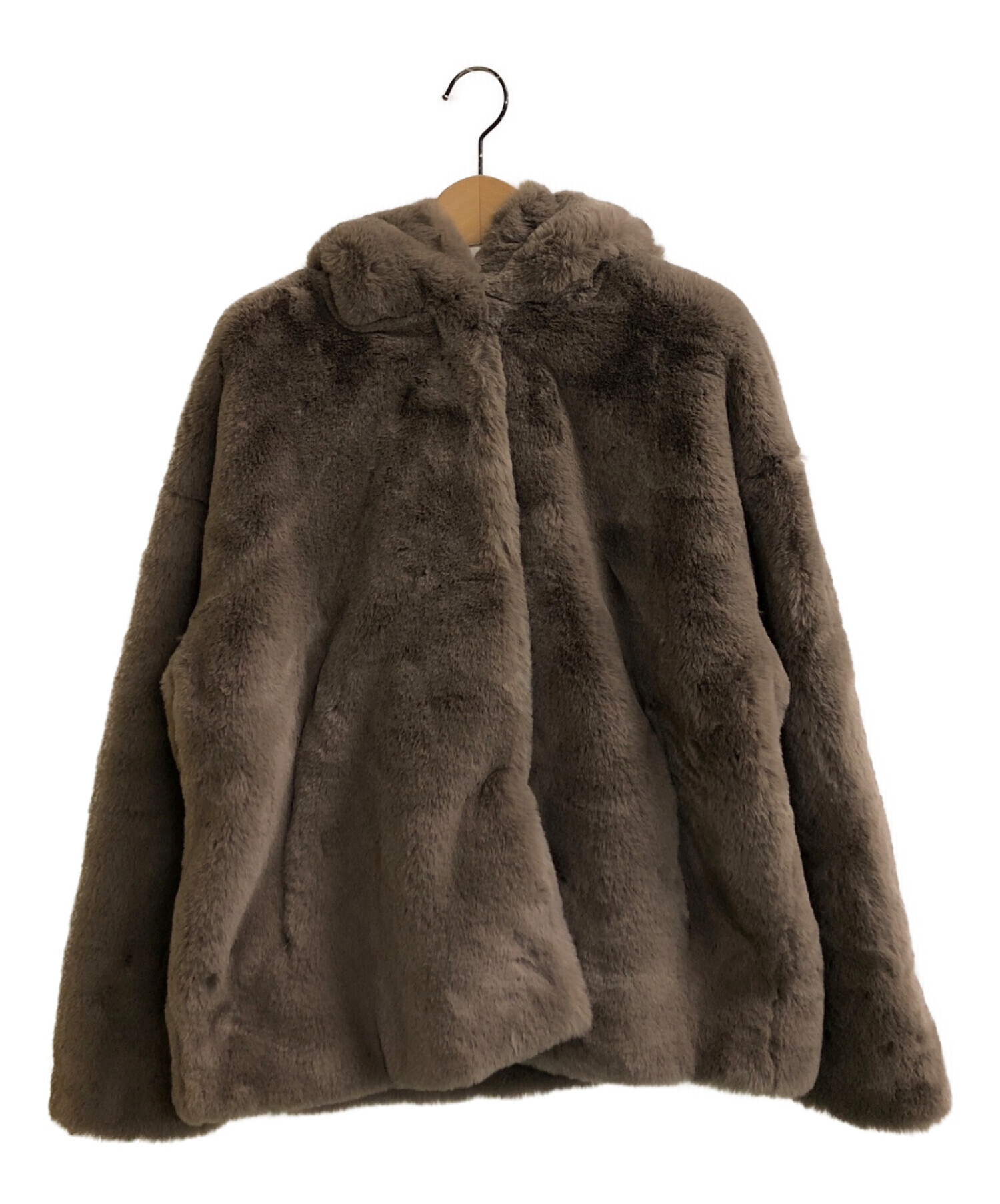 Jakke (ジャッキー) Daisy Faux Fur Coat ブラウン サイズ:UK:8 / US:4