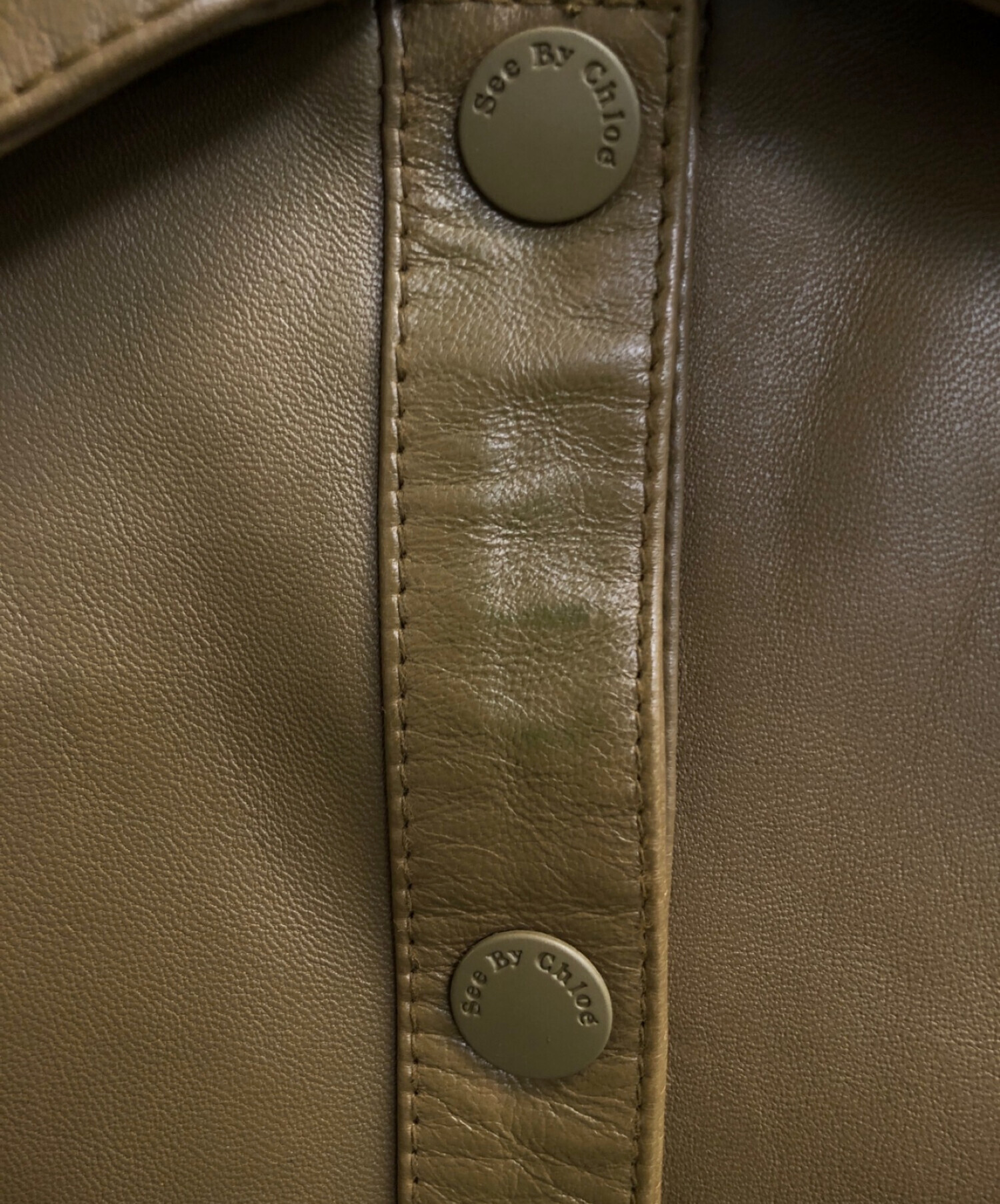 中古・古着通販】SEE BY CHLOE (シーバイクロエ) Leather Coat GROVE