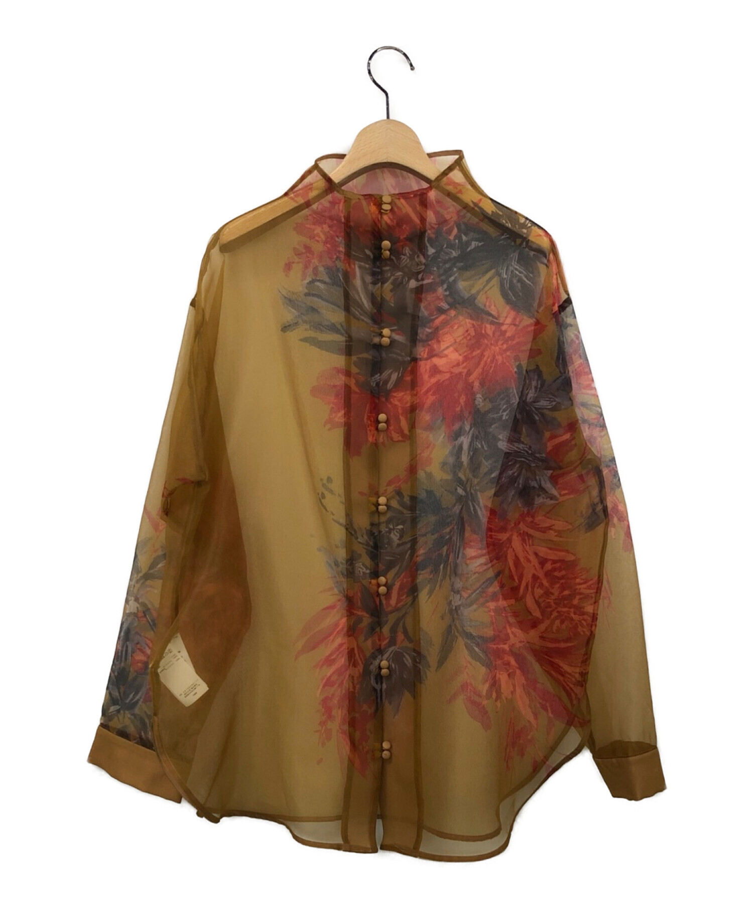 Ameri VINTAGE (アメリヴィンテージ) HARPER OVERSIZED SHIRT ブラウン サイズ:F