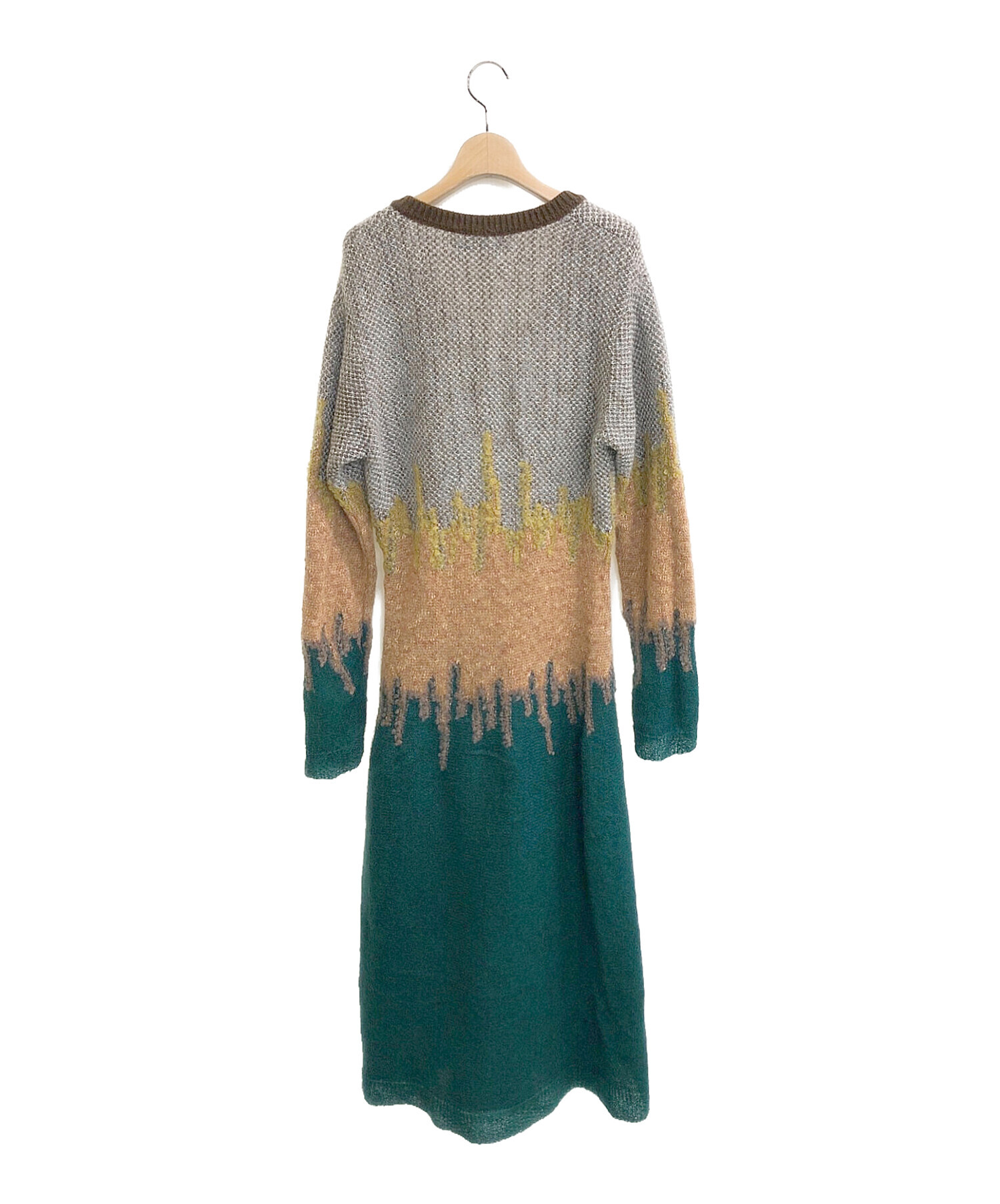 MURRAL (ミューラル) Water mirror knit dress グリーン サイズ:2