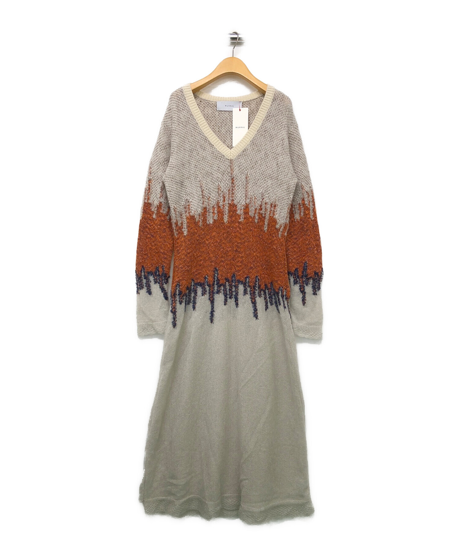 MURRAL (ミューラル) Water mirror knit dress グレー サイズ:2