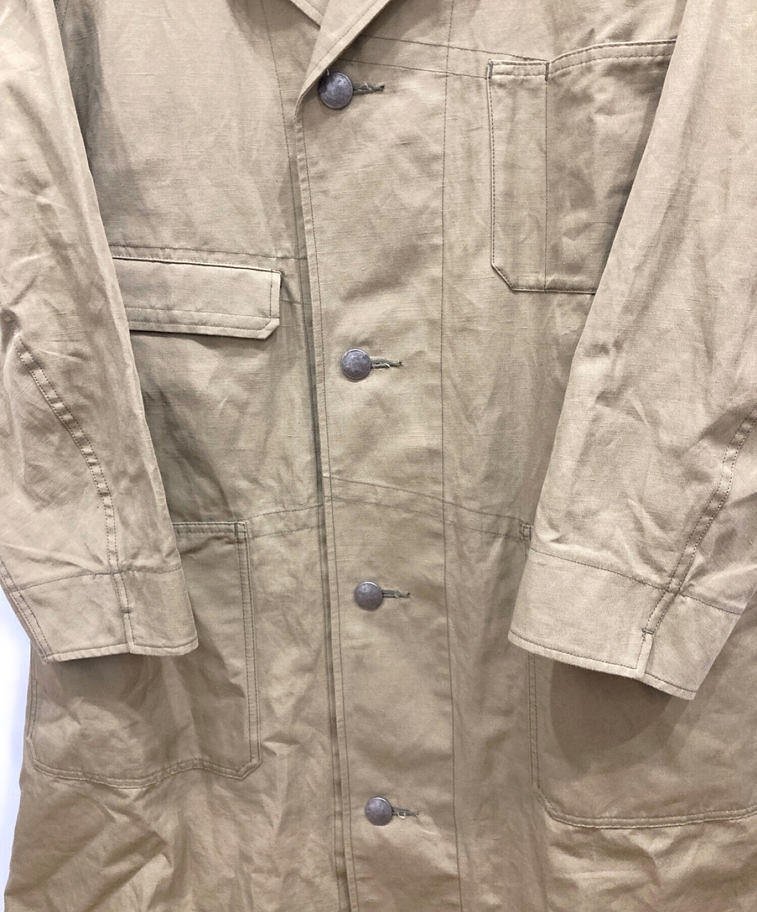 中古・古着通販】NIGEL CABOURN (ナイジェルケーボン) ミリタリーコート 8044-00-00000 カーキ サイズ:46｜ブランド・古着通販  トレファク公式【TREFAC FASHION】スマホサイト