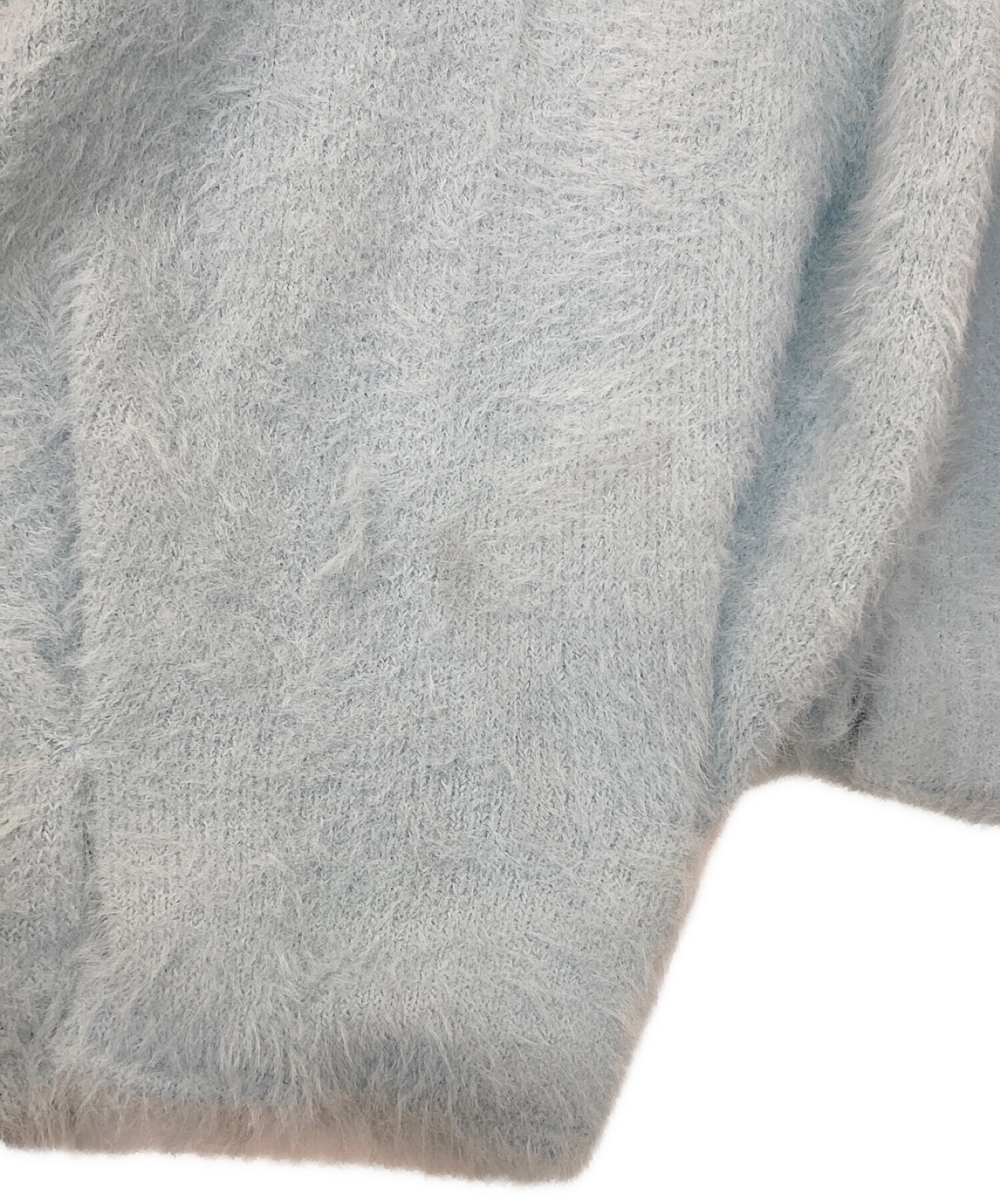 Alia (アリア) feather knit cardigan ライトブルー サイズ:F
