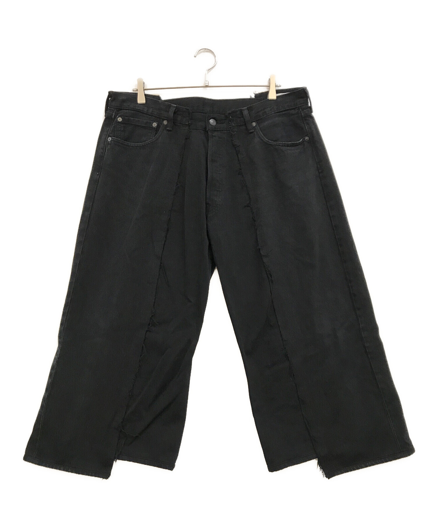 MINEDENIM (マインデニム) OLDPARK (オールドパーク) Rebuild Buggy Jeans ブラック サイズ:11