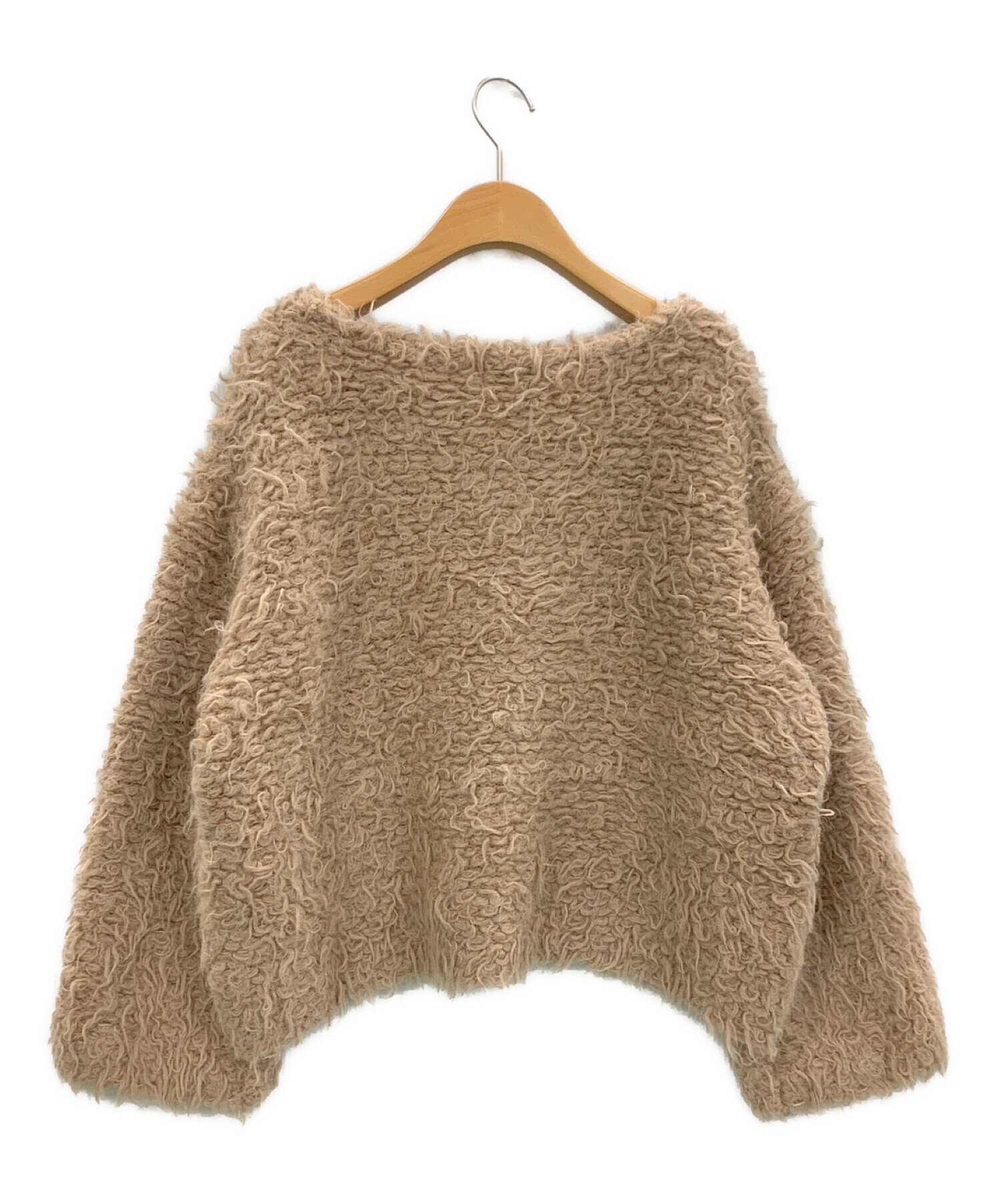 中古・古着通販】CLANE (クラネ) BEAR HAND KNIT TOPS ベージュ サイズ:1｜ブランド・古着通販 トレファク公式【TREFAC  FASHION】スマホサイト