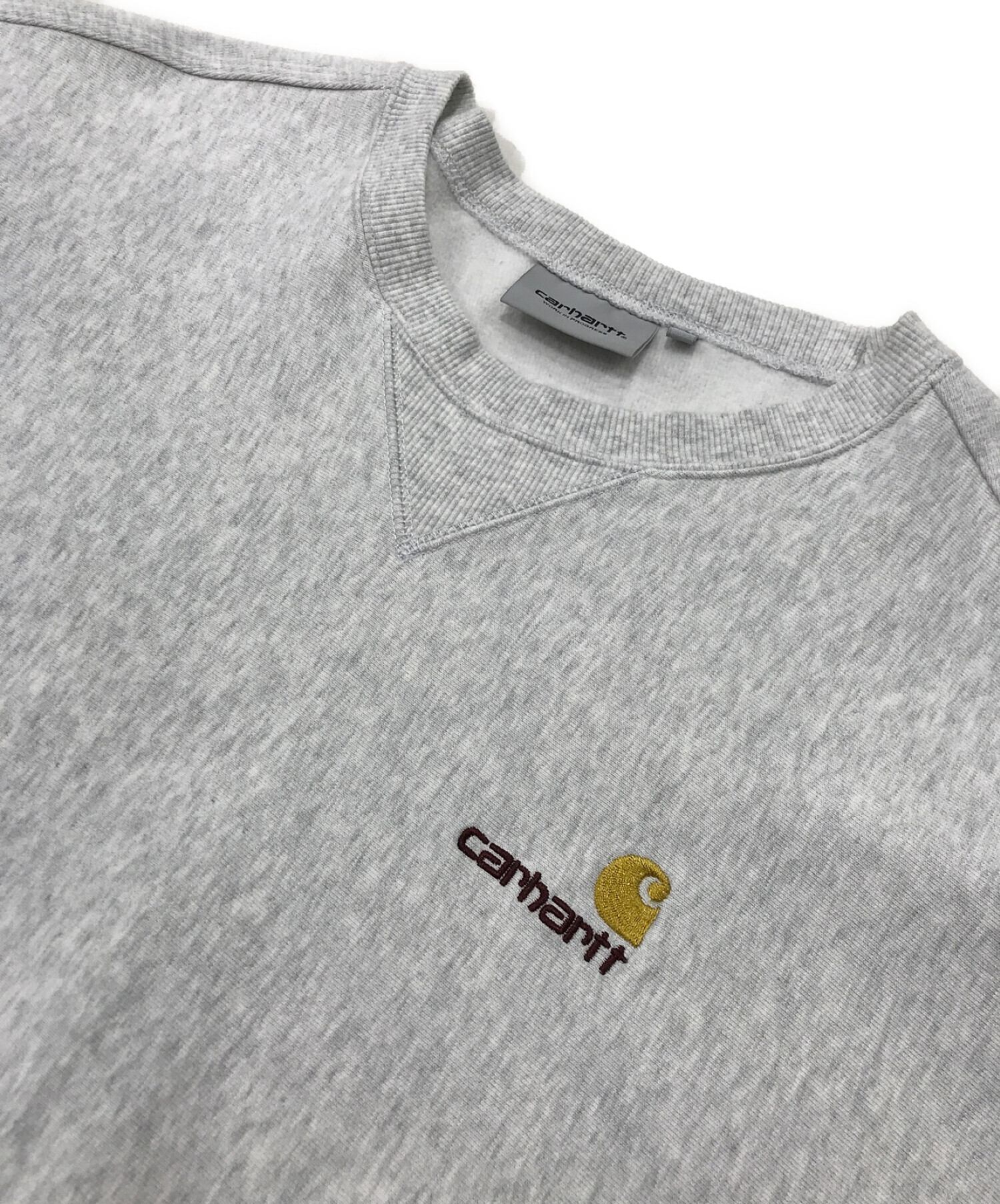 中古・古着通販】CarHartt (カーハート) ロゴ刺繍クルーネック