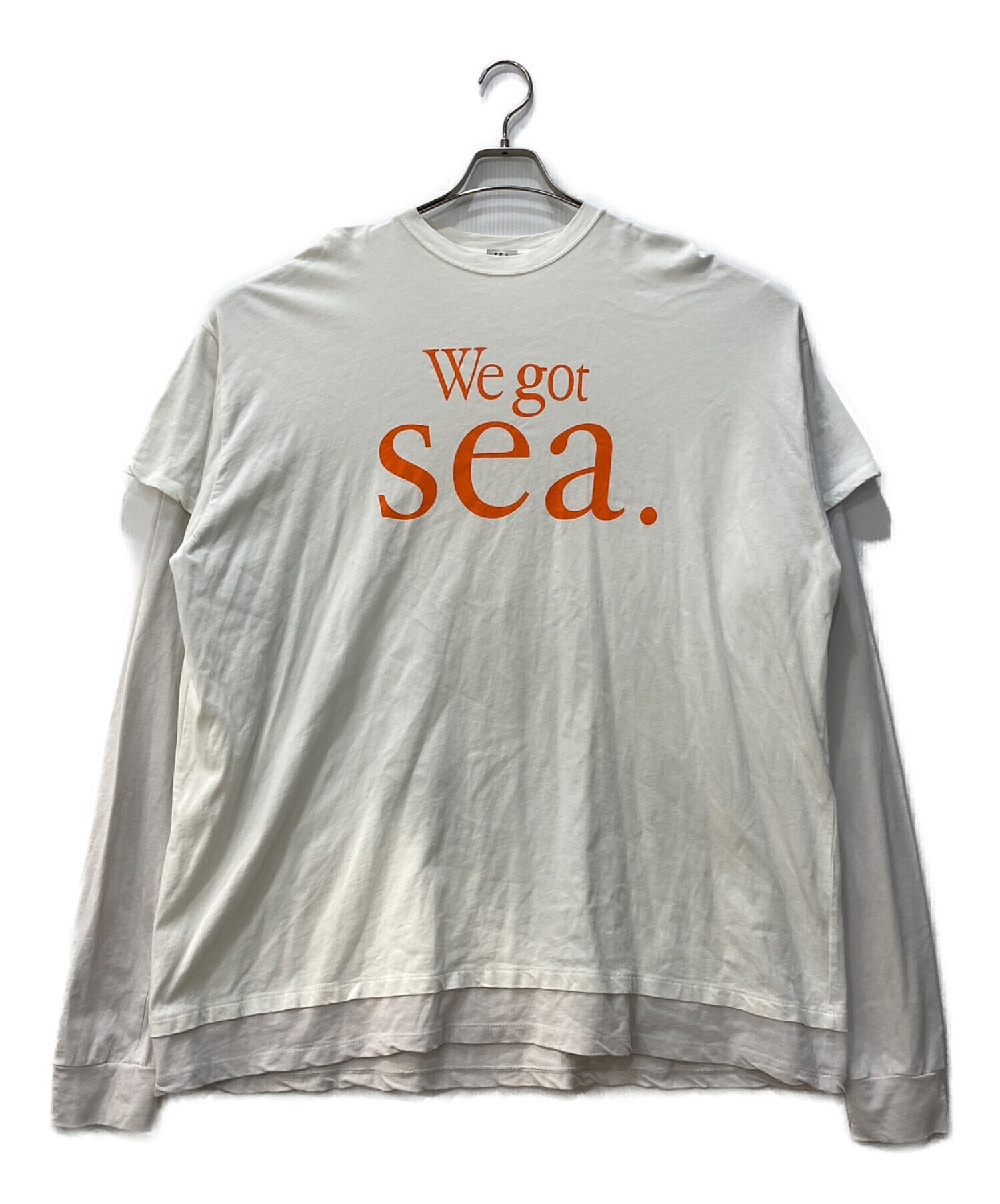 中古・古着通販】SEA (シー) Tシャツ コットンバイカラー4XLレイヤード