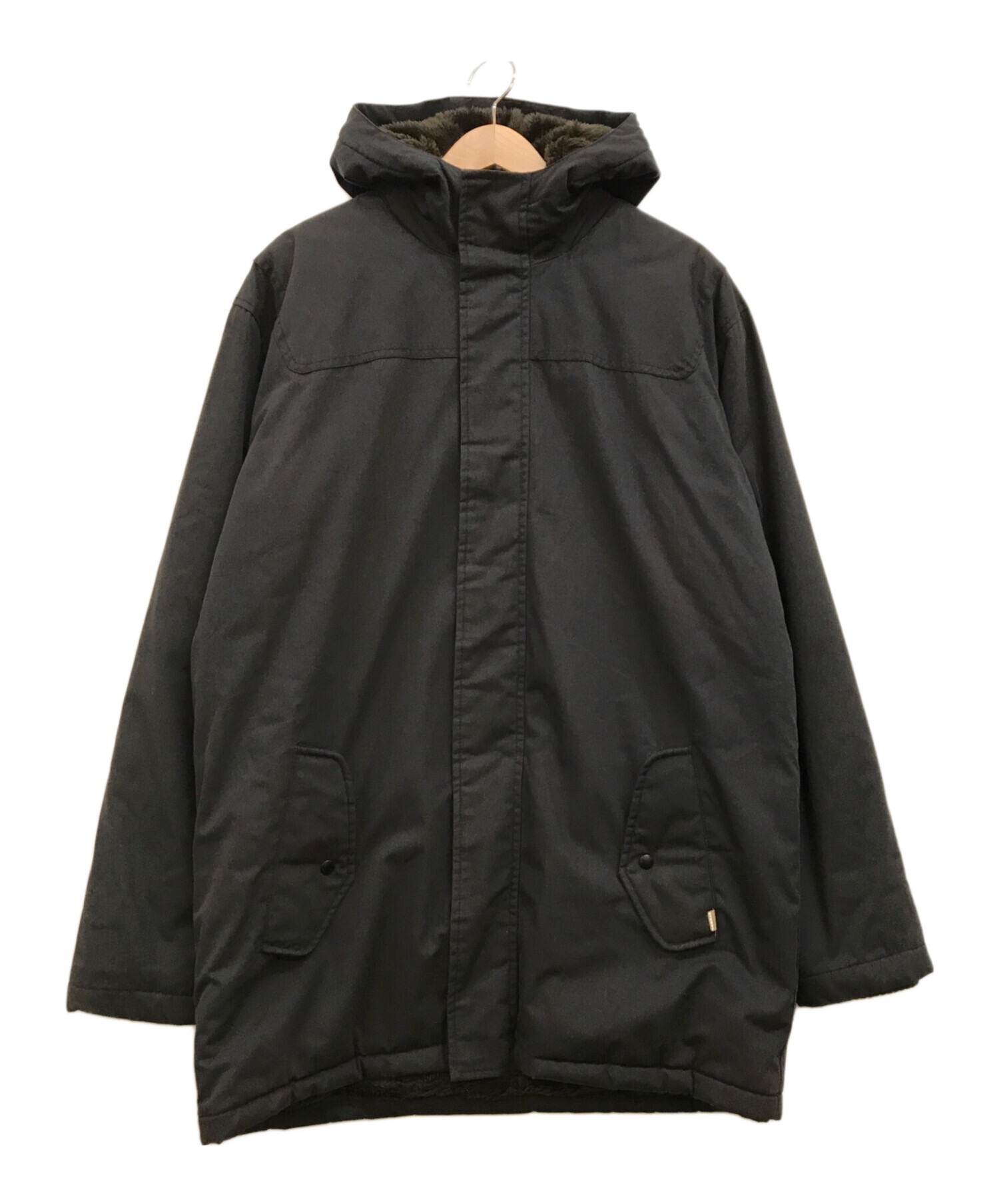 stussy (ステューシー) OLD ボアライニング中綿モッズコート ブラック サイズ:M