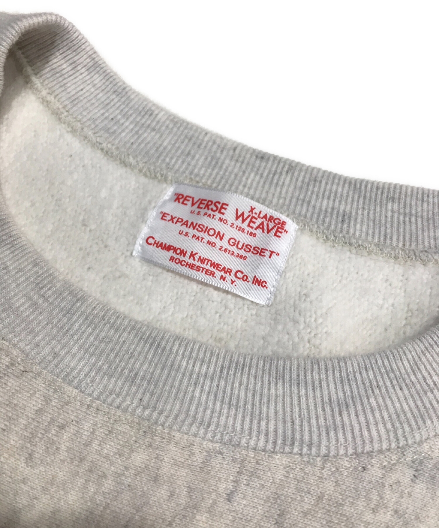 Champion REVERSE WEAVE (チャンピオンリバースウィーブ) クルーネックスウェットシャツ グレー サイズ:XL