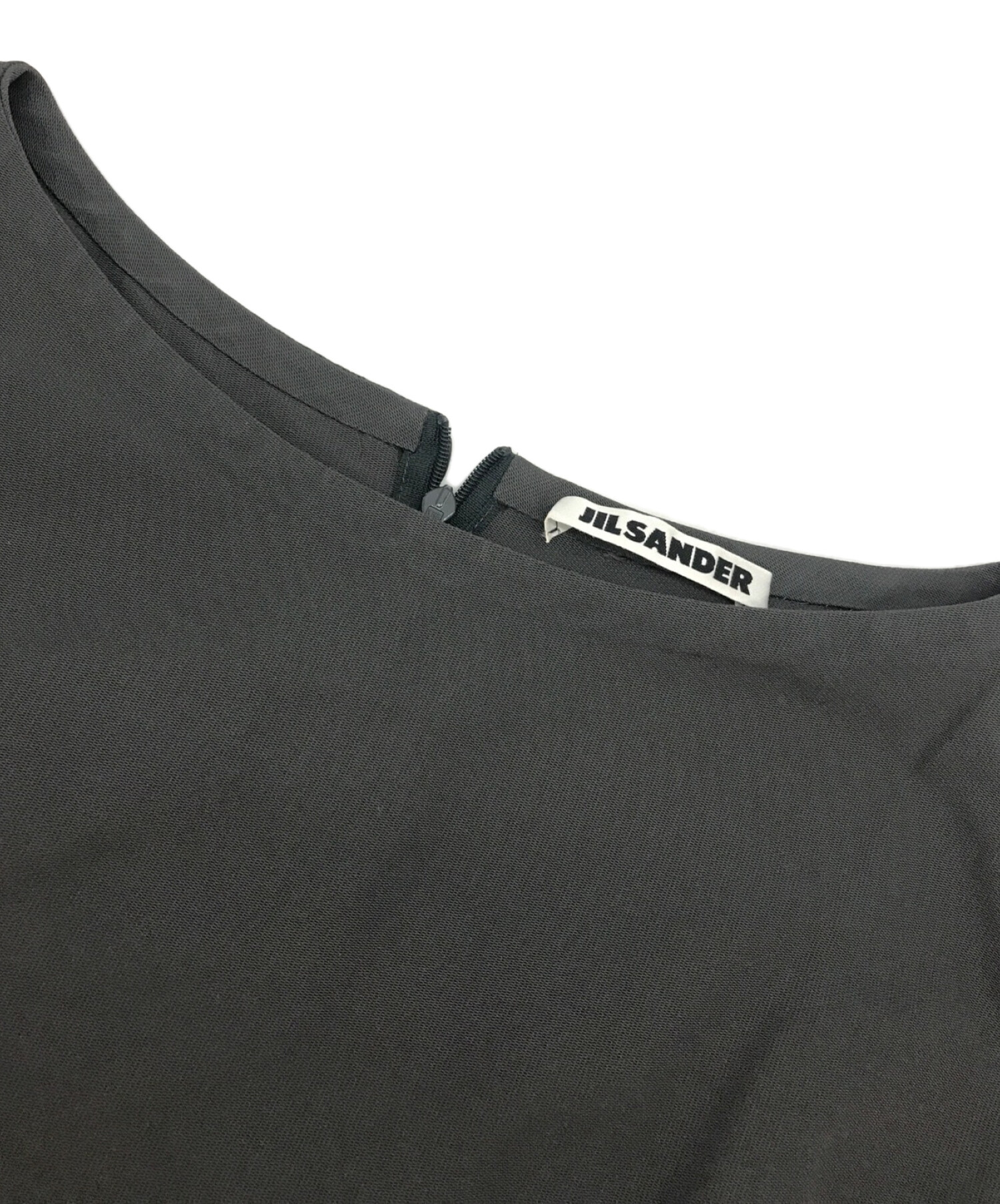 中古・古着通販】JIL SANDER (ジルサンダー) ノースリーブワンピース グレー サイズ:36｜ブランド・古着通販 トレファク公式【TREFAC  FASHION】スマホサイト