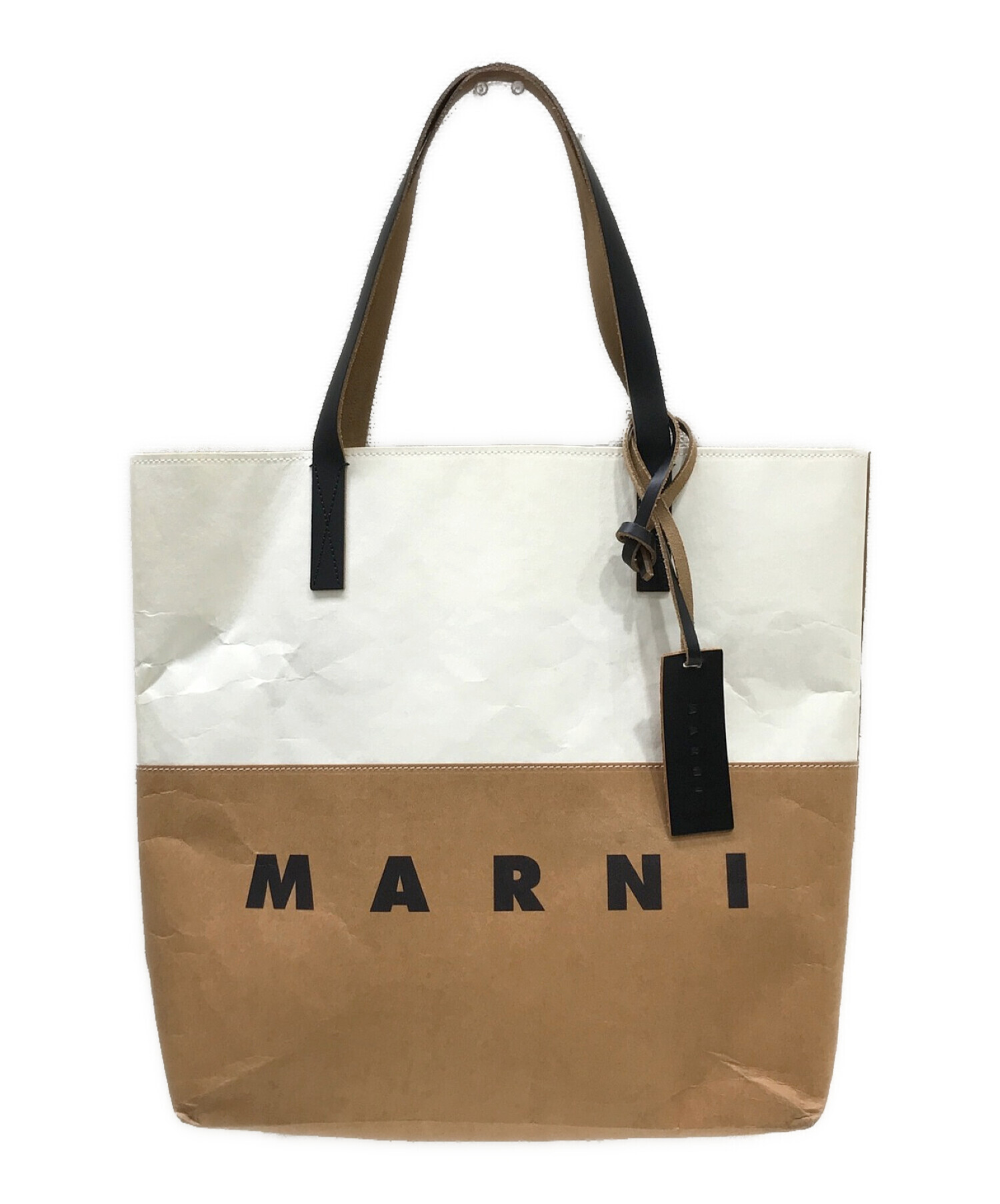 中古・古着通販】MARNI (マルニ) ペーパートートバッグ ホワイト