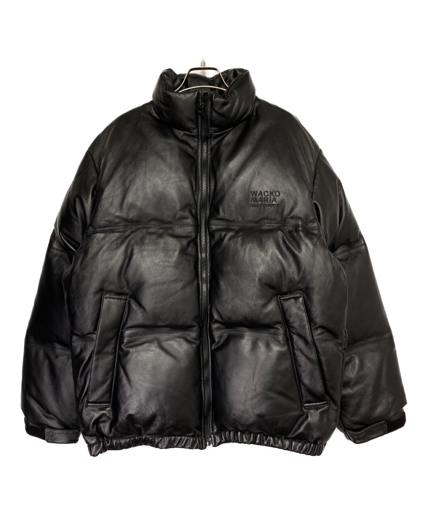 WACKO MARIA (ワコマリア) LEATHER DOWN JACKET -B- ブラック サイズ:S 未使用品